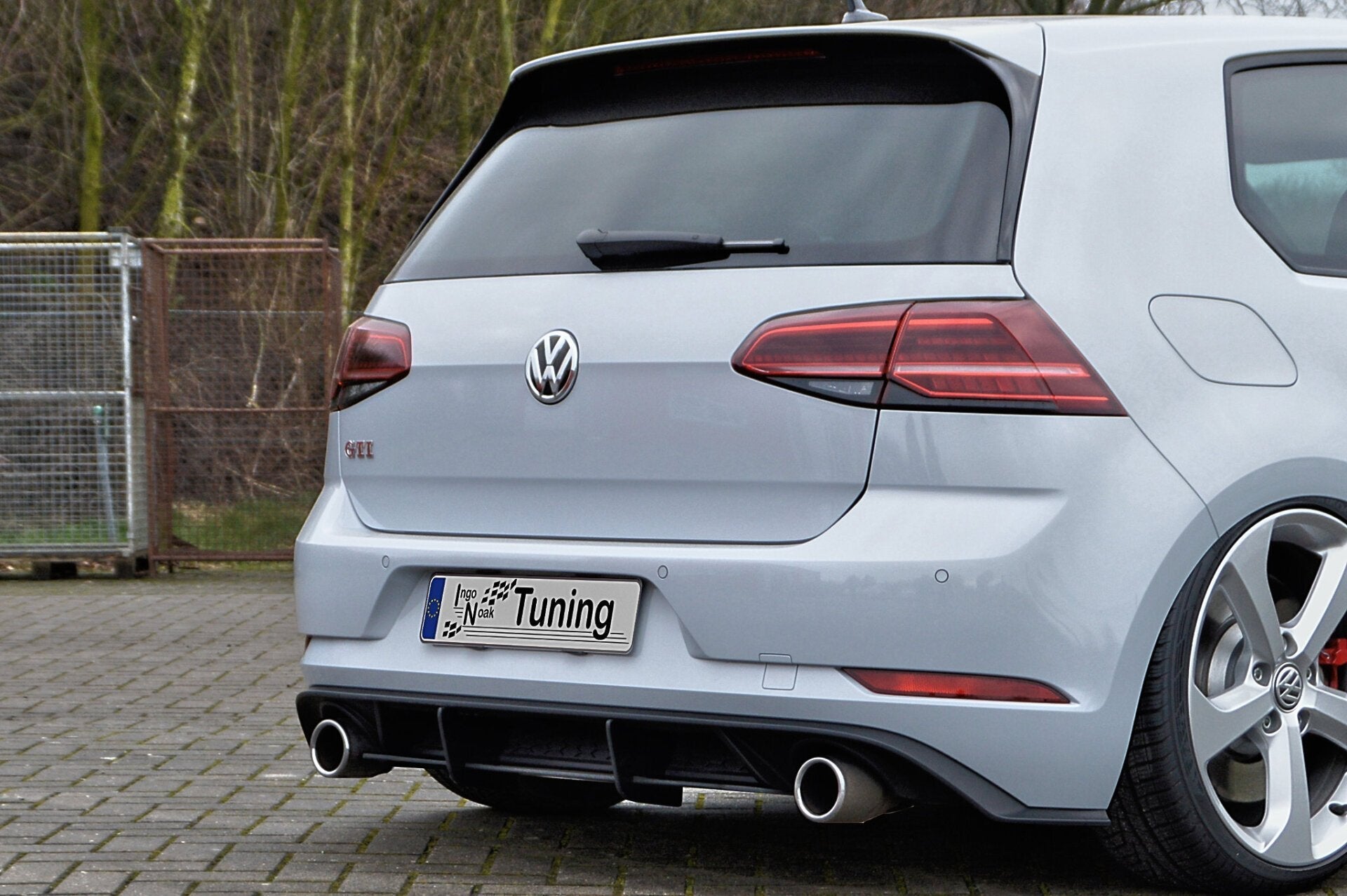 Heckansatz Diffusor passend für VW Golf 7 GTI + Performance Facelift
