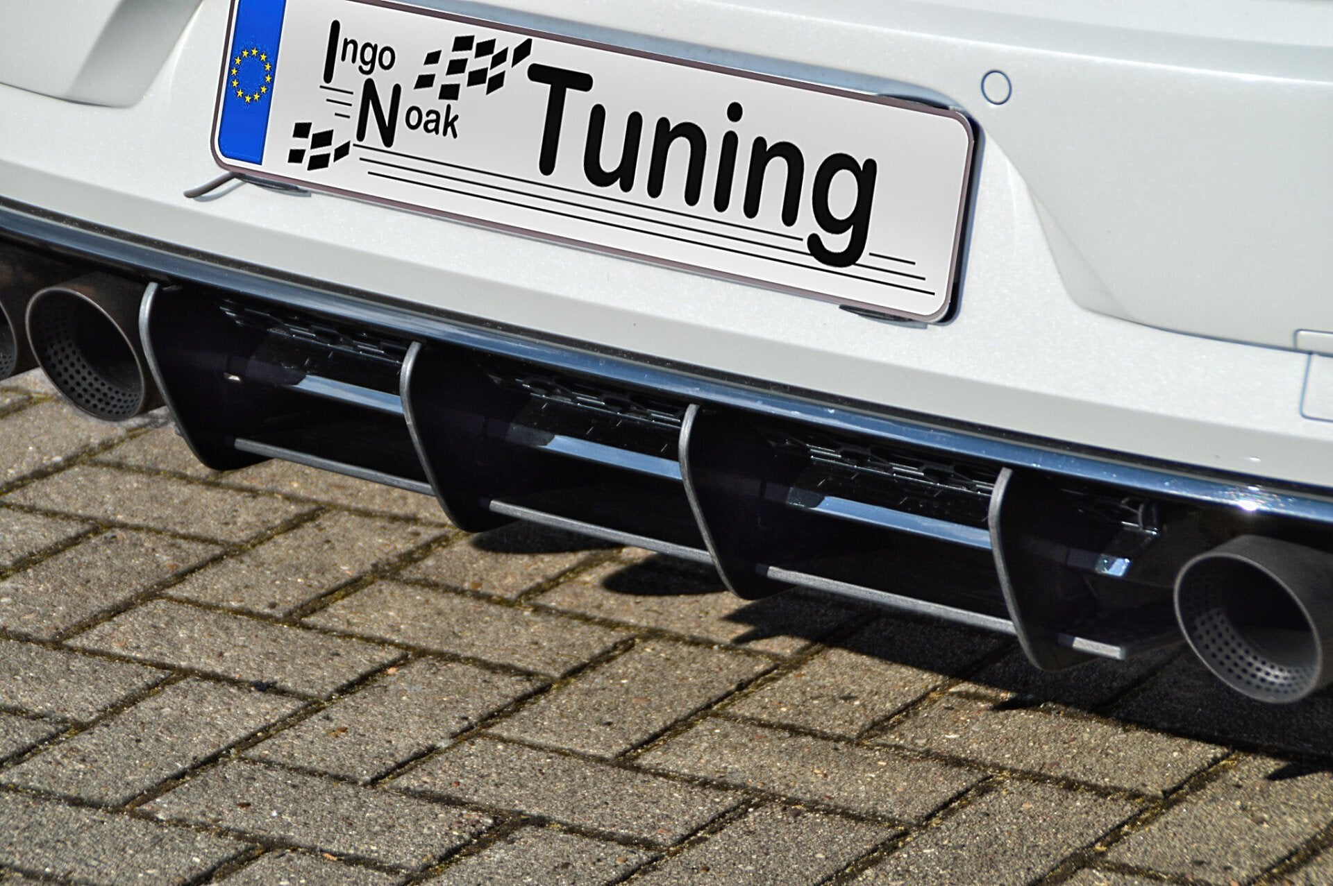 Racing Heckansatz Diffusor passend für VW Golf 7 R Facelift