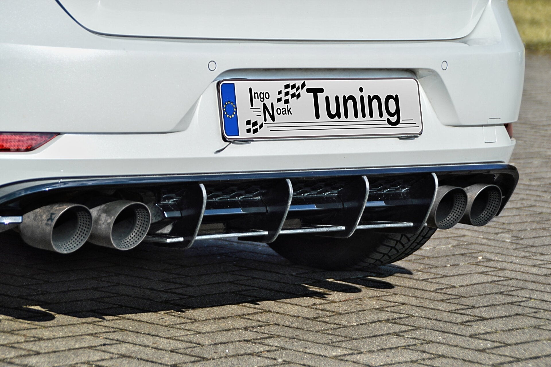 Racing Heckansatz Diffusor passend für VW Golf 7 R Facelift