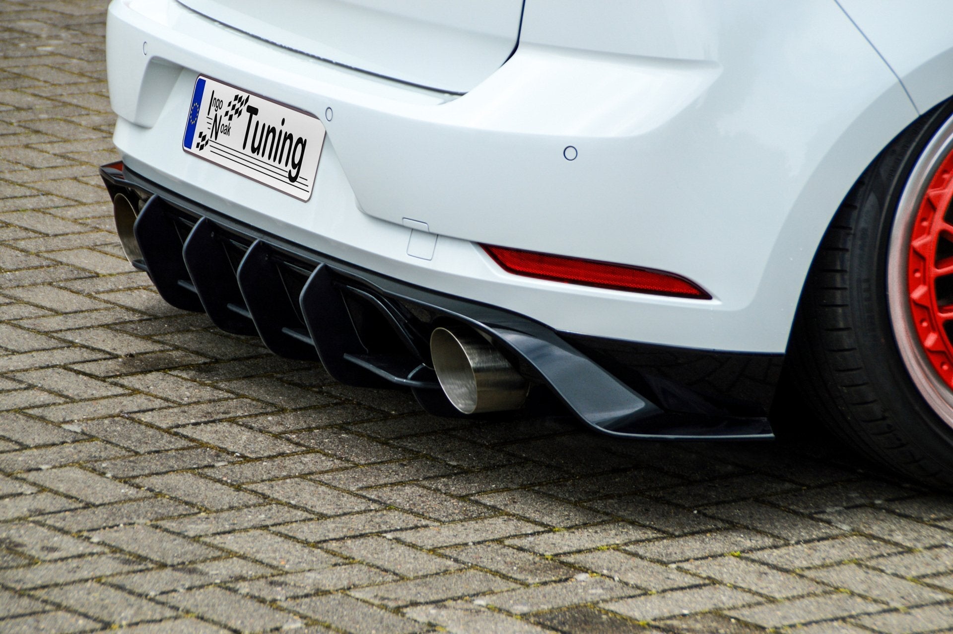 Racing Heckansatz Diffusor passend für VW Golf 7 GTI TCR