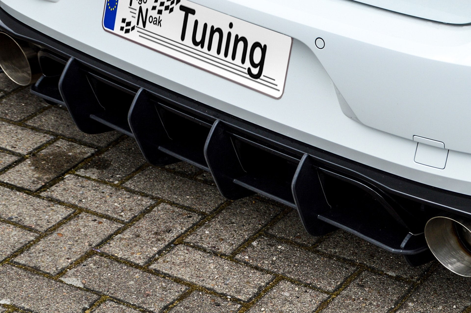 Racing Heckansatz Diffusor passend für VW Golf 7 GTI TCR