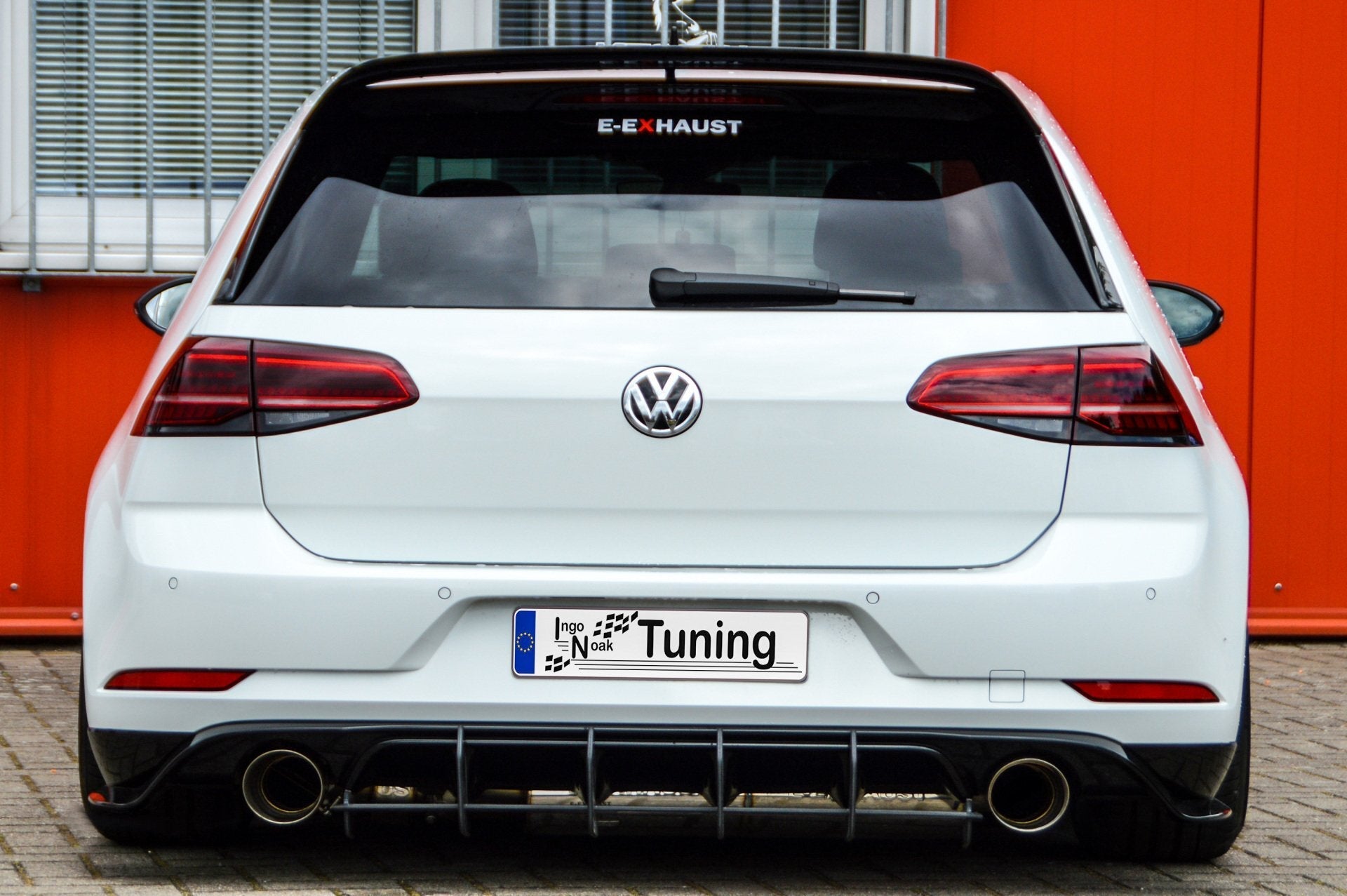 Racing Heckansatz Diffusor passend für VW Golf 7 GTI TCR