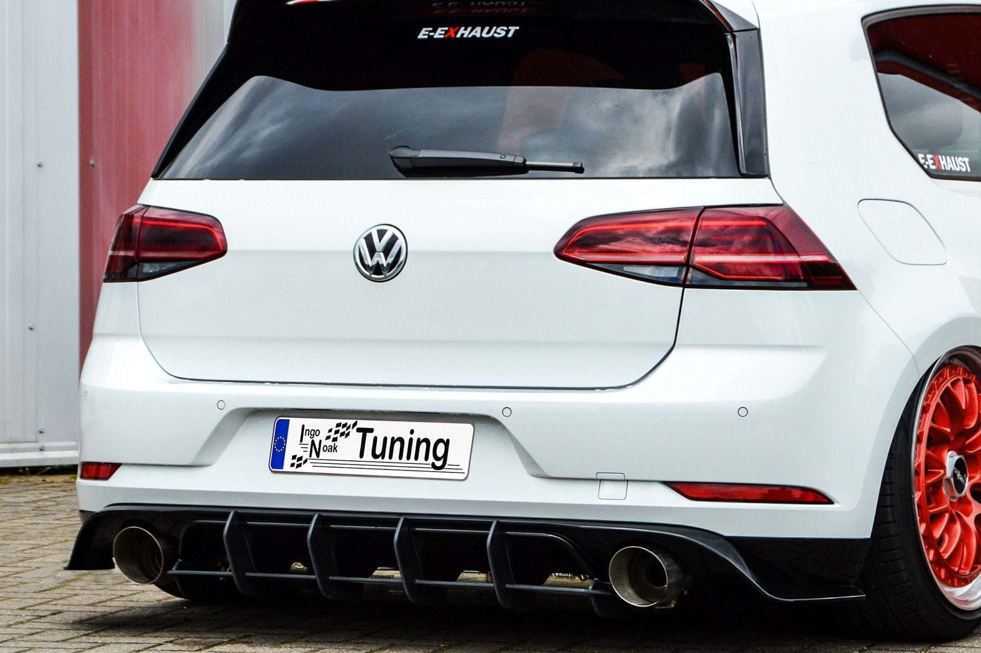 Racing Heckansatz Diffusor passend für VW Golf 7 GTI TCR