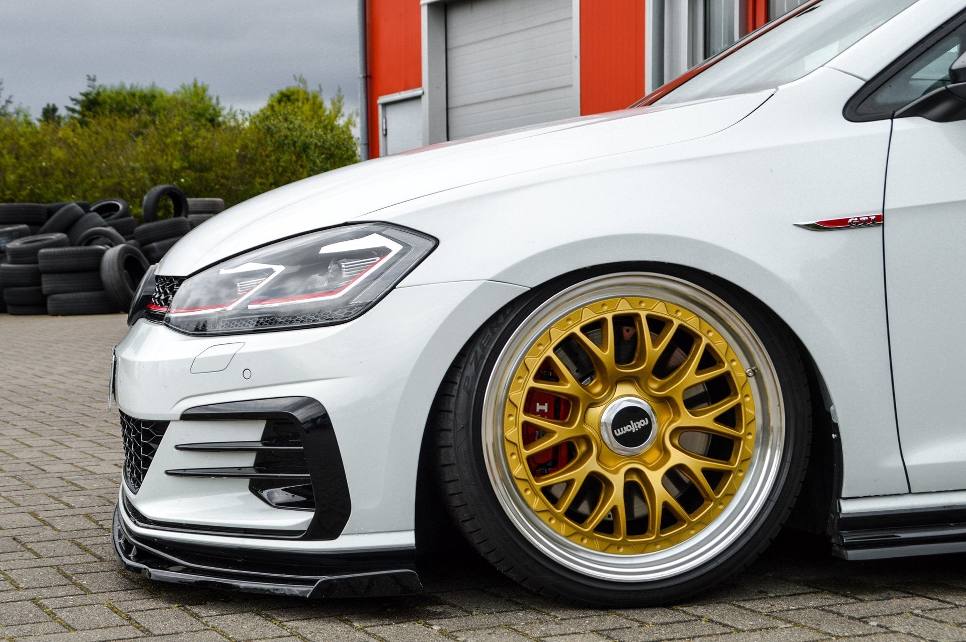 Spoilerschwert Frontspoiler mit Wing passend für VW Golf 7 GTI TCR