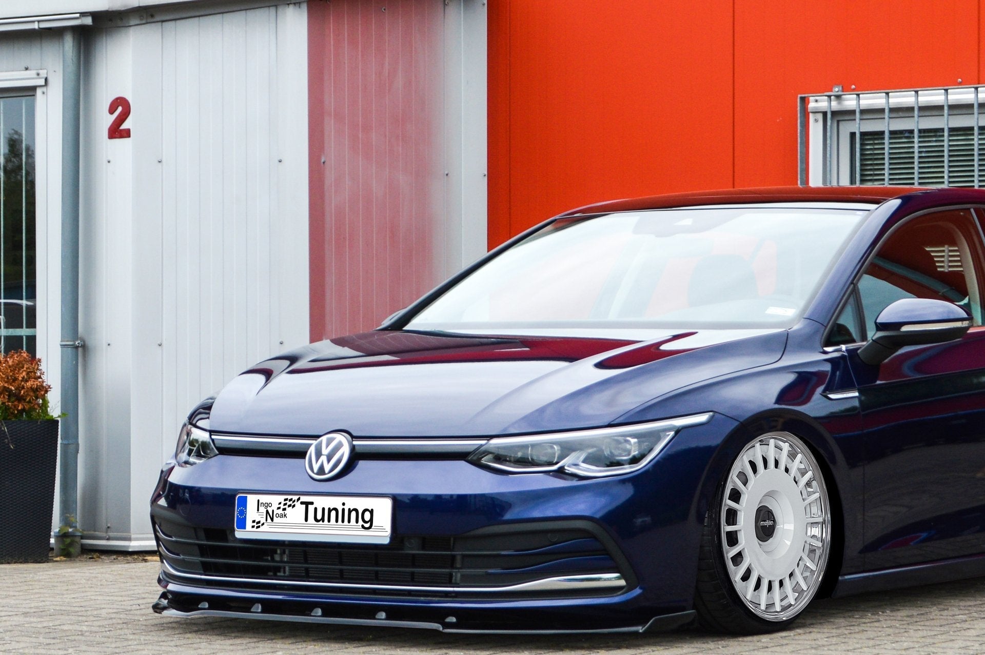 Cup Frontspoilerlippe mit Wing passend für VW Golf 8