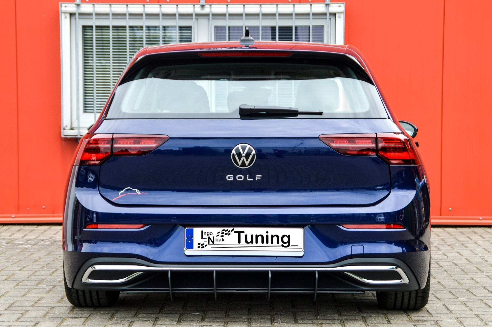 Gefräster Heckansatz mit Seitenteilen passend für VW Golf 8