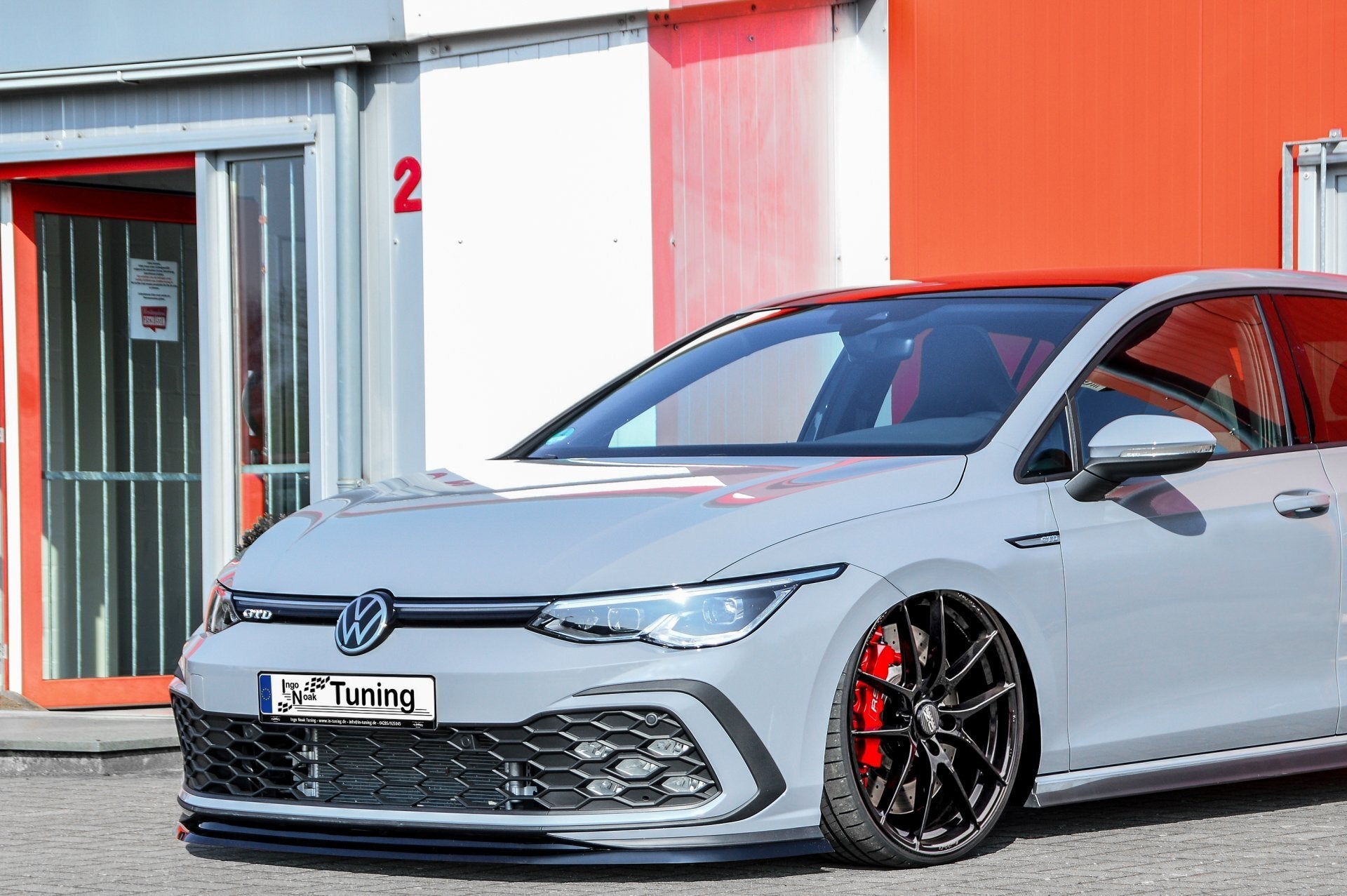 Cup Frontspoilerlippe V.2 passend für VW Golf 8 GTI + GTD