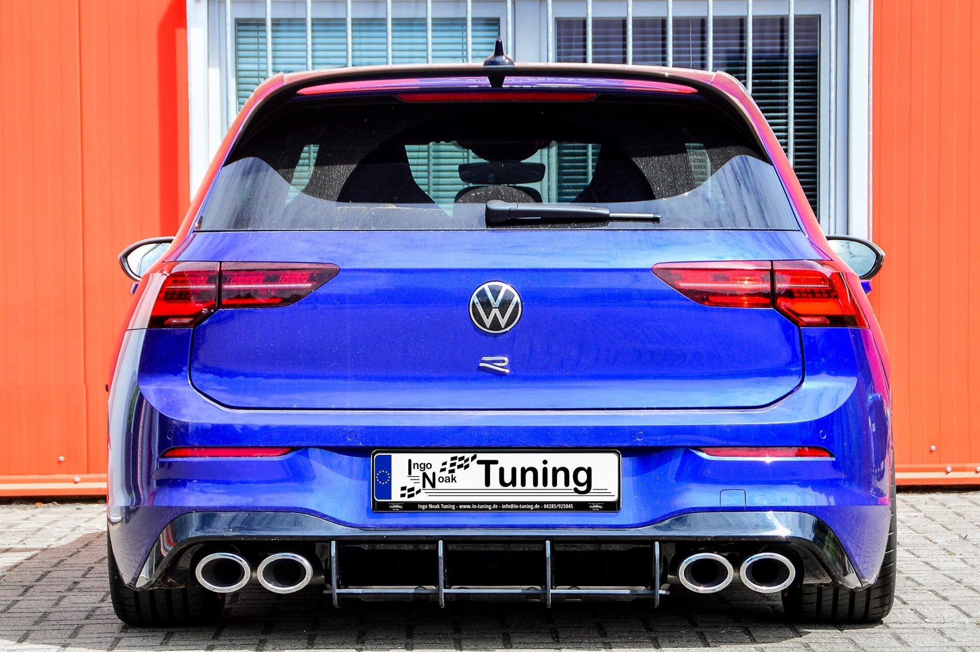 Gefräster Heckansatz Diffusor passend für VW Golf 8 R