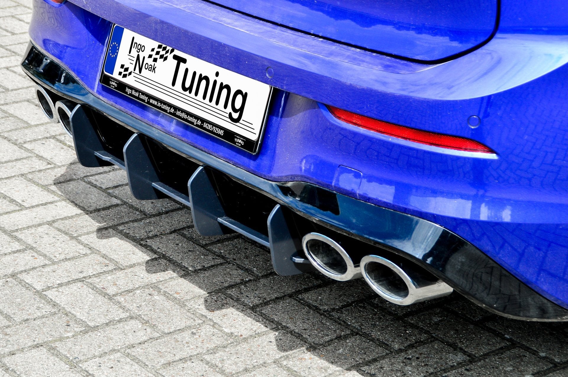 Gefräster Heckansatz Diffusor passend für VW Golf 8 R