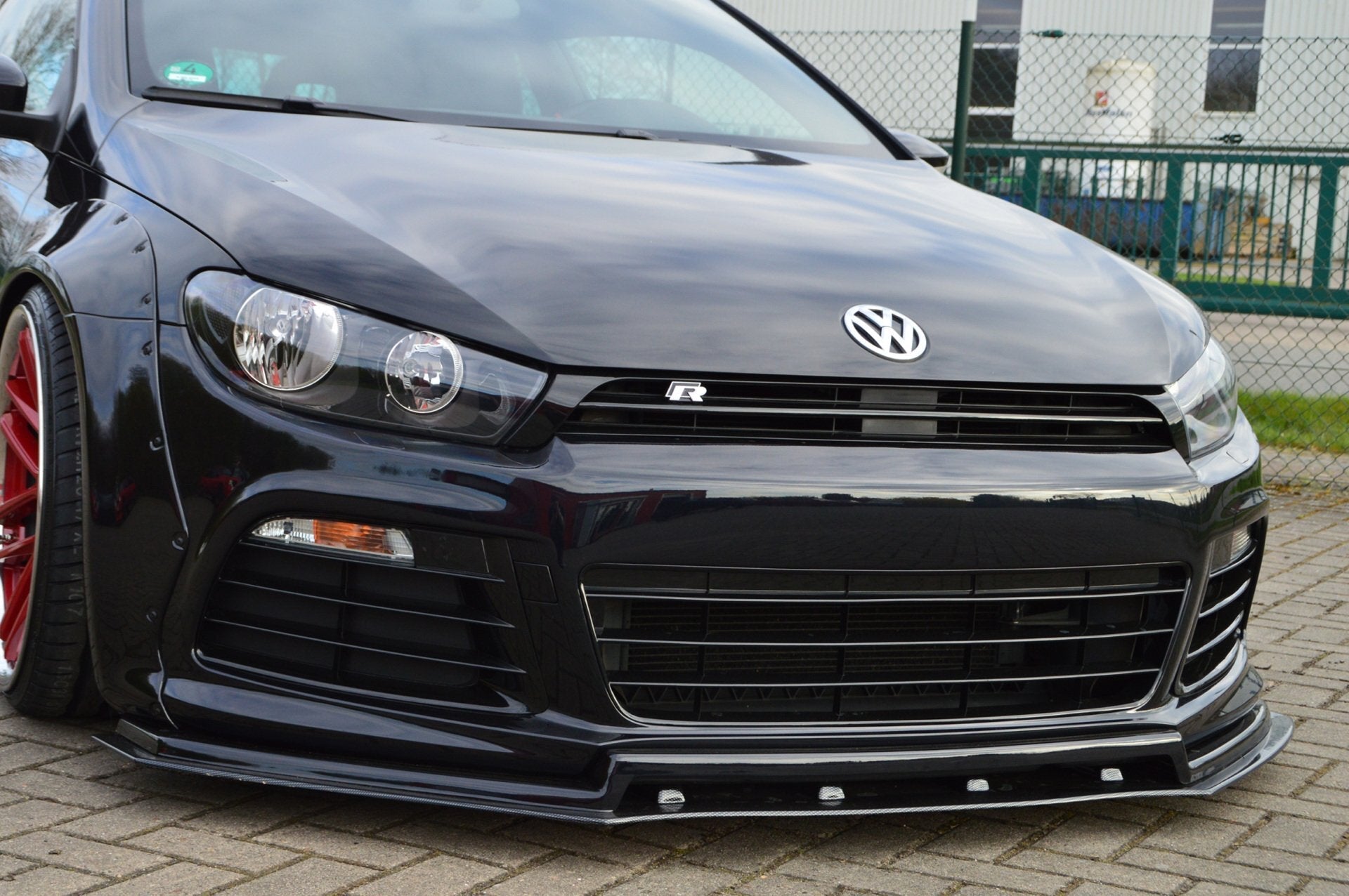 2 tlg Frontspoiler mit Spoilerschwert passend für VW Scirocco R 13