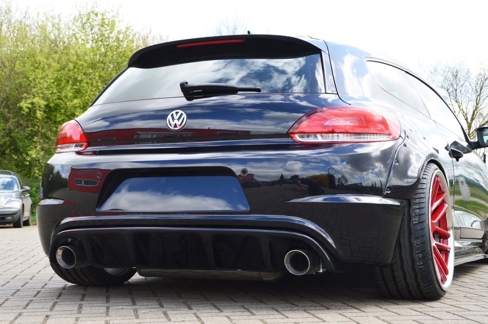 Heckdiffusor Einsatz, passend für VW Scirocco R 13