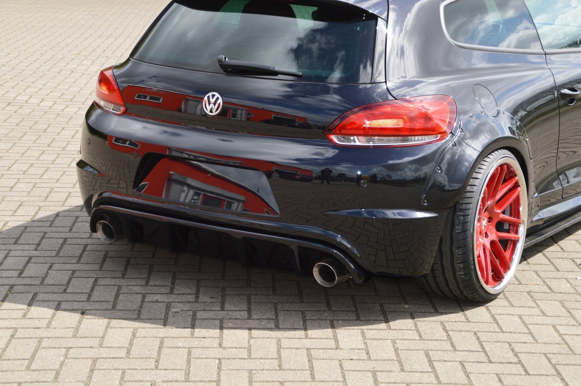 Heckdiffusor Einsatz, passend für VW Scirocco R 13