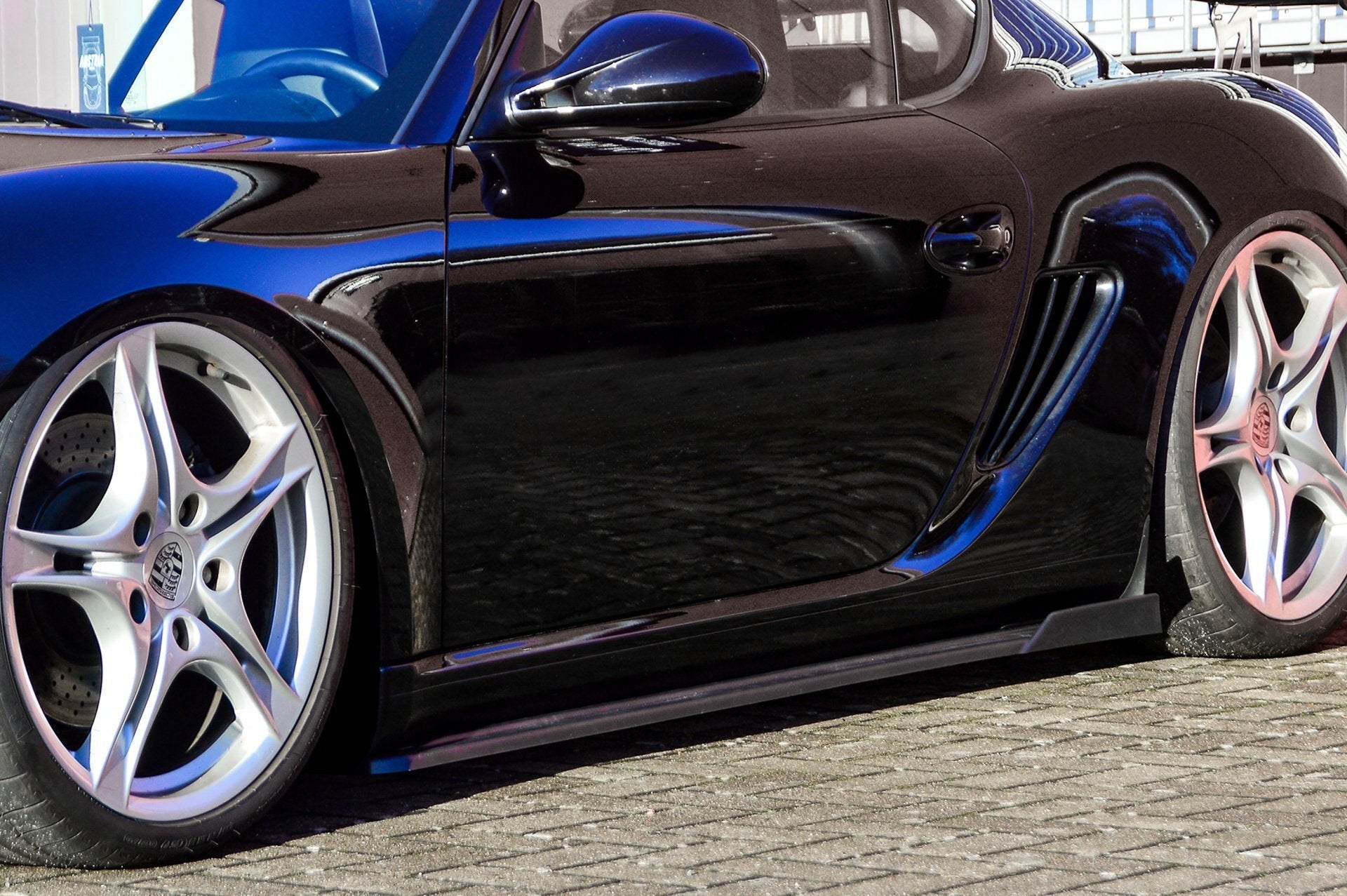 Cup Seitenschweller mit Wing aus ABS passend für Porsche Cayman 987