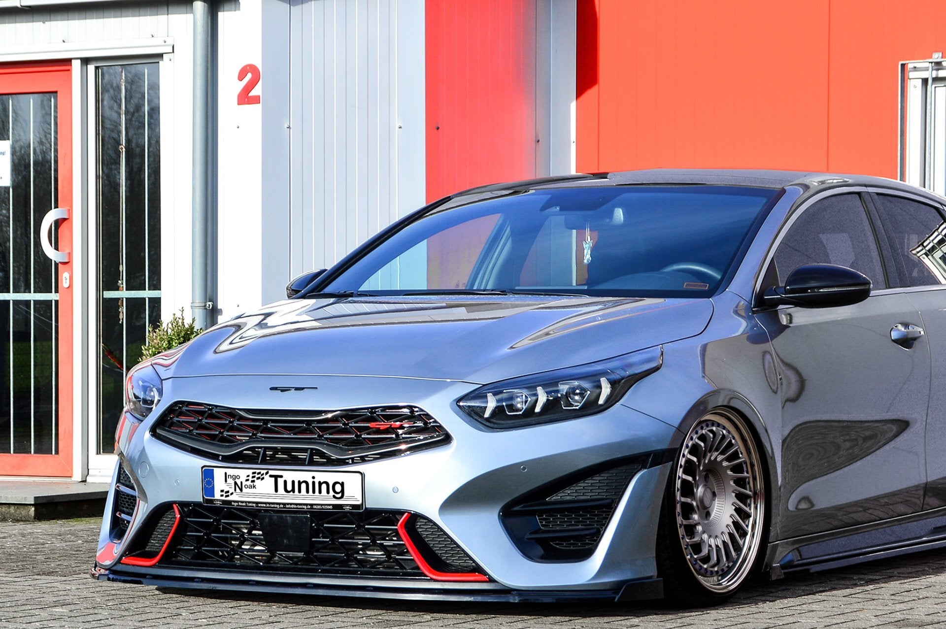Cup Frontspoilerlippe mit Wings passend für Kia Pro Ceed GT