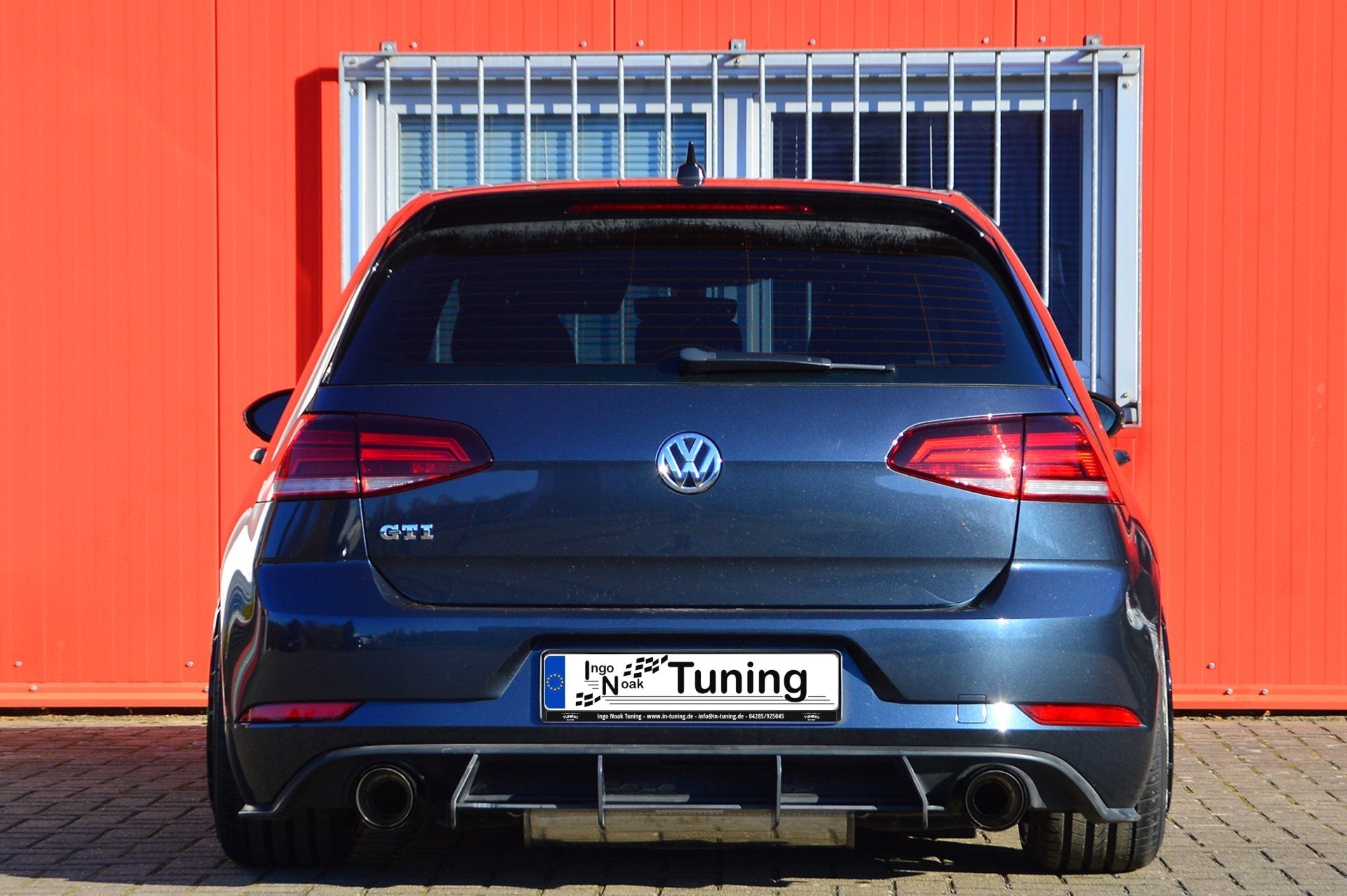 Heckansatz Diffusor Version.2 passend für VW Golf 7 GTI + Performance Facelift