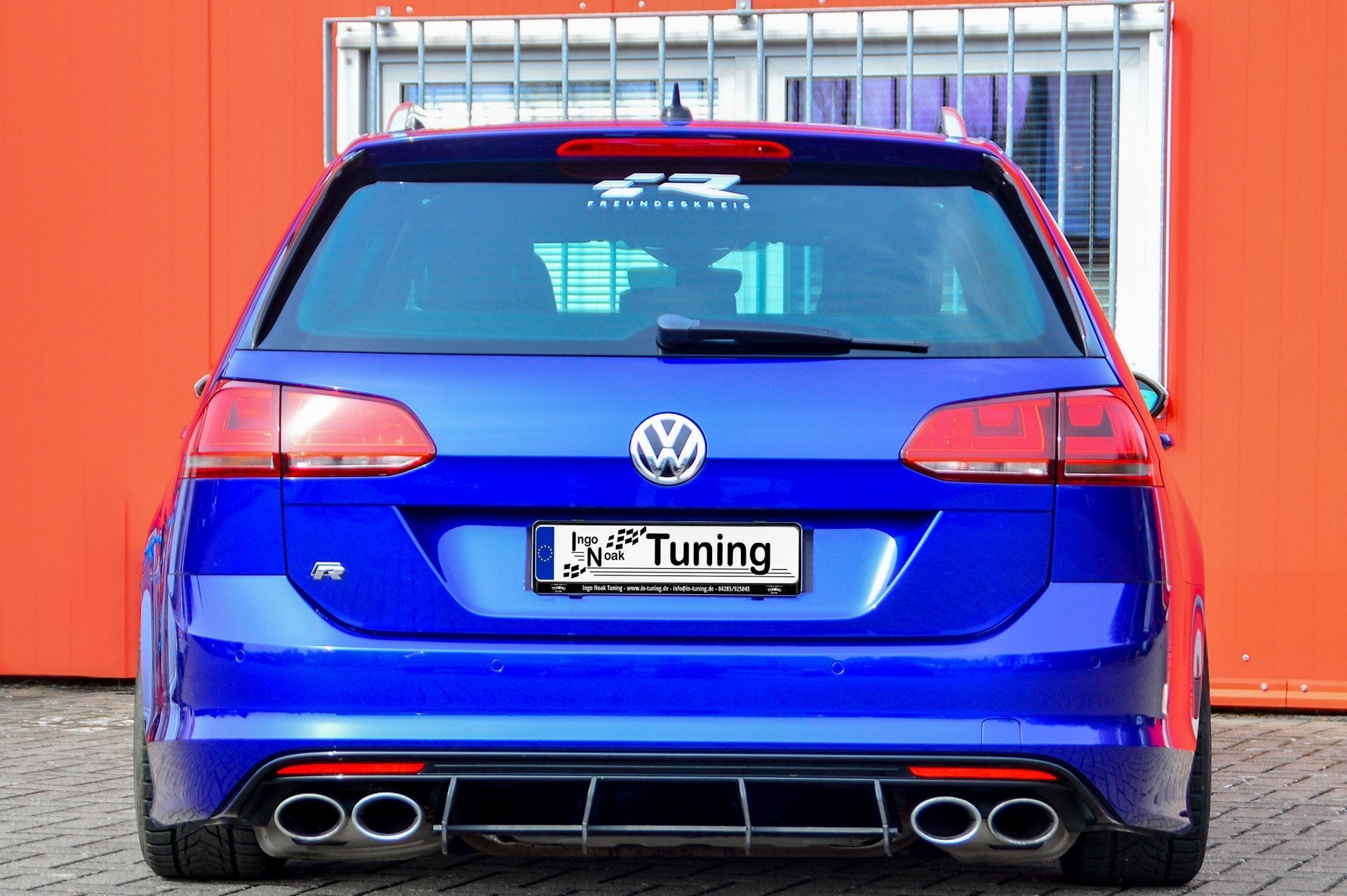 Racing Heckansatz Diffusor passend für VW Golf 7 R Variant Vorfacelift