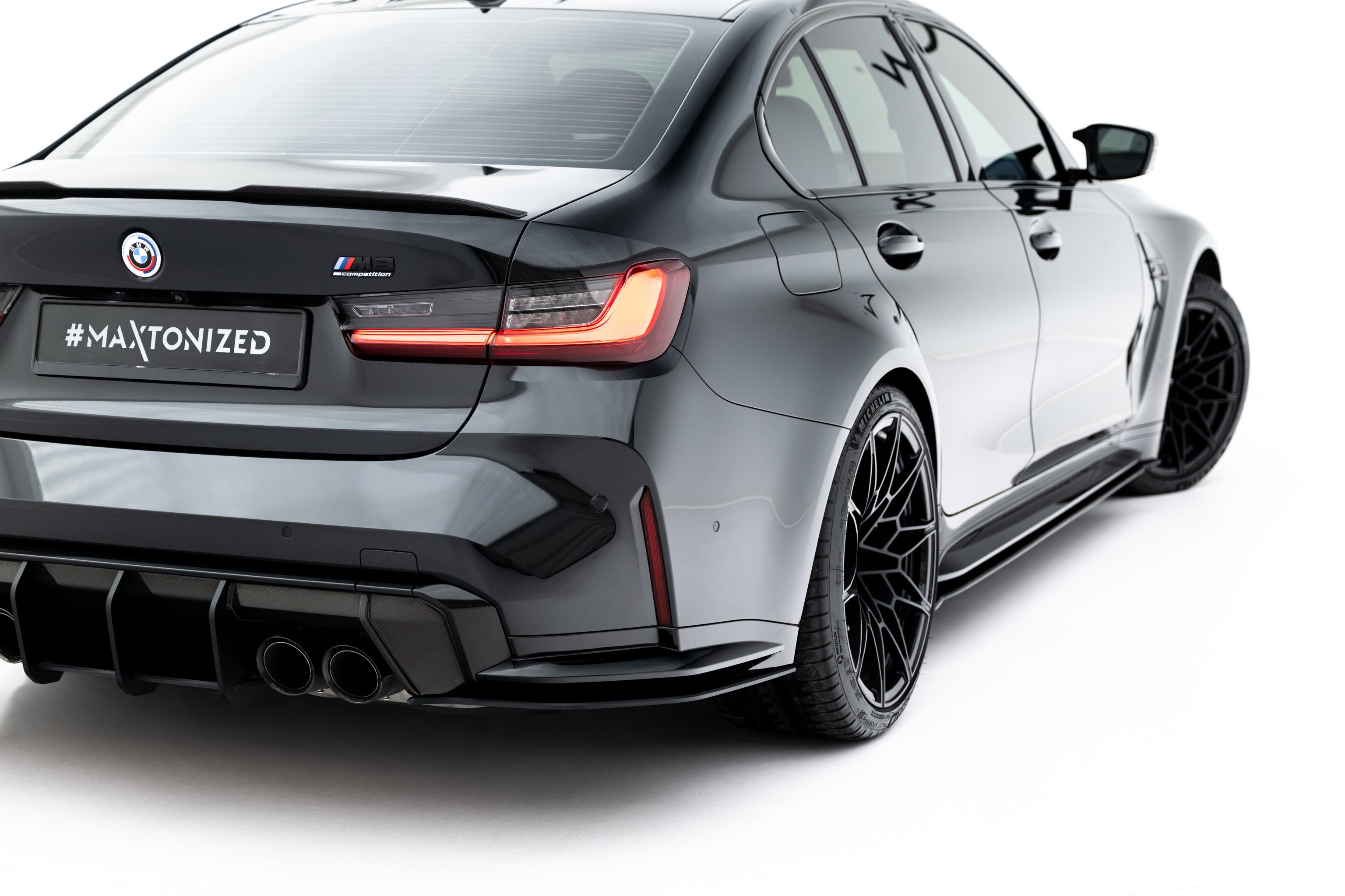 Street Pro Flaps Heckansatz V3 Diffusor für BMW M3 Limousine / Touring G80 / G81