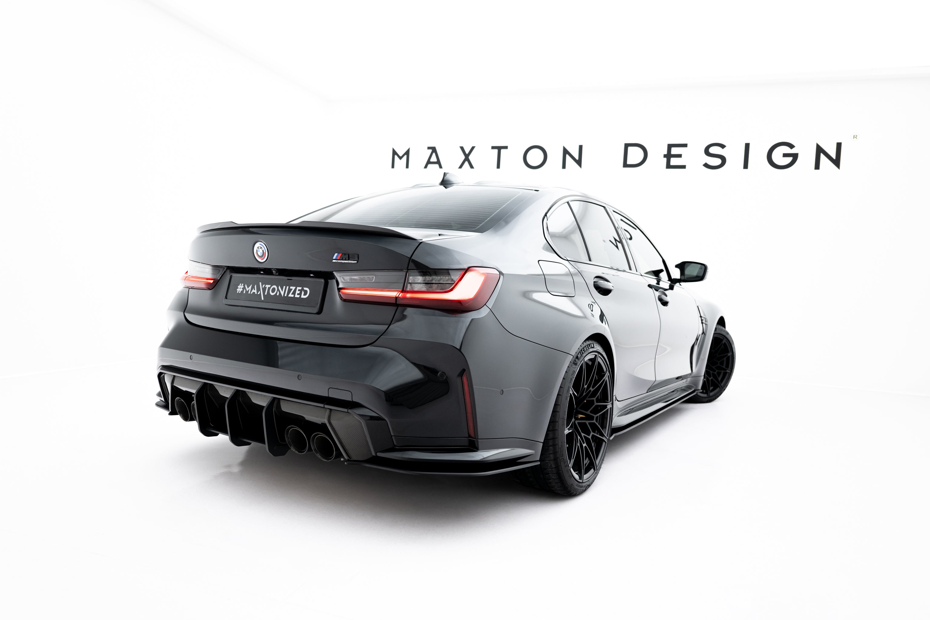 Street Pro Flaps Heckansatz V3 Diffusor für BMW M3 Limousine / Touring G80 / G81