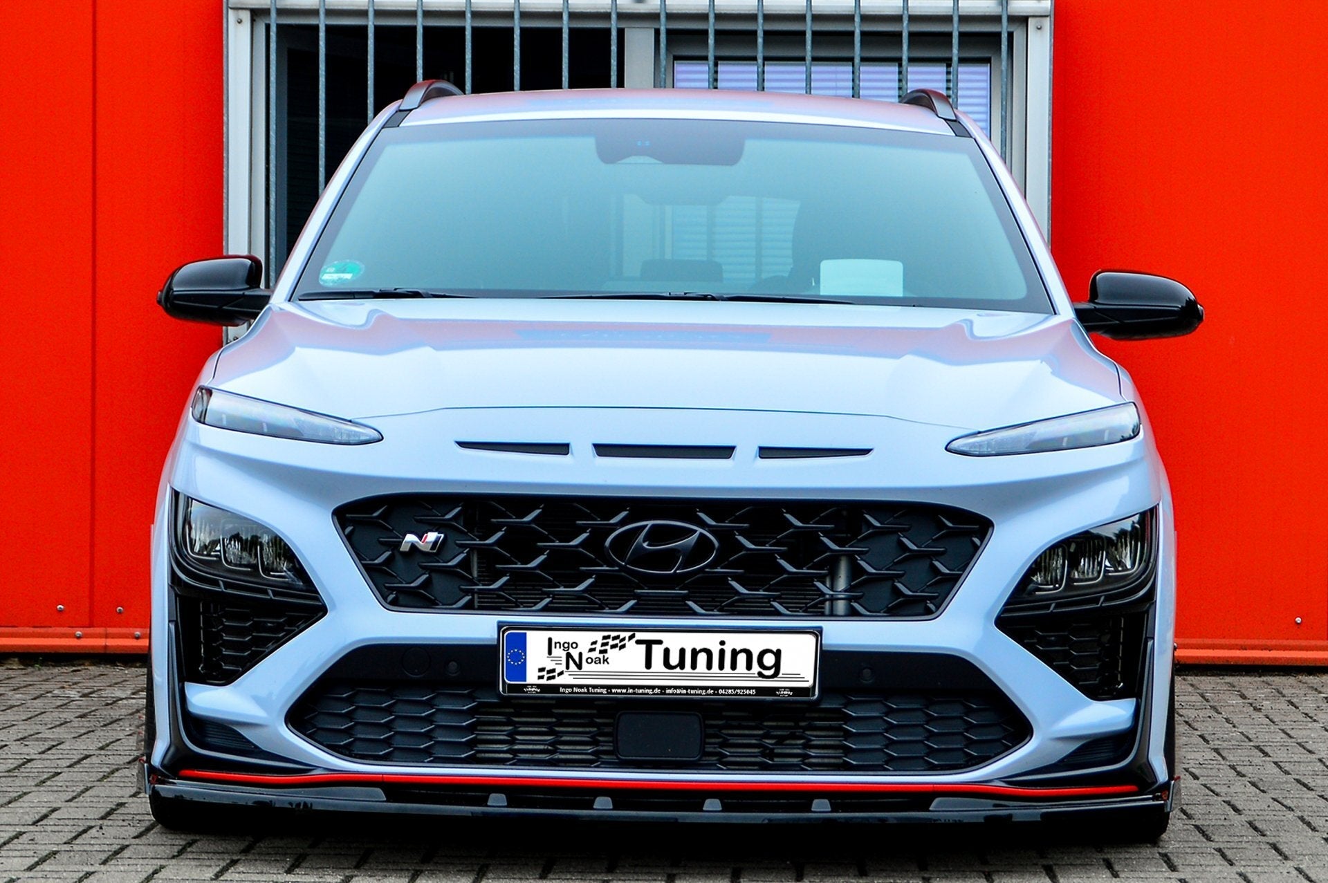 Cup Frontspoilerlippe mit Wing passend für Hyundai Kona N + N-Line