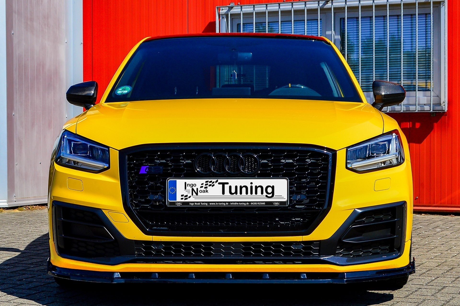 Cup Frontspoilerlippe mit Wing passend für Audi Q2 Sport GA aus ABS