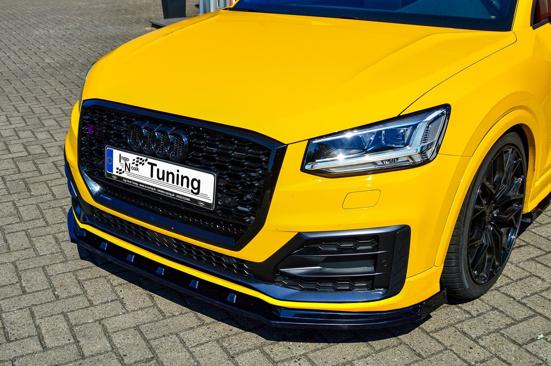 Cup Frontspoilerlippe mit Wing passend für Audi Q2 Sport GA aus ABS