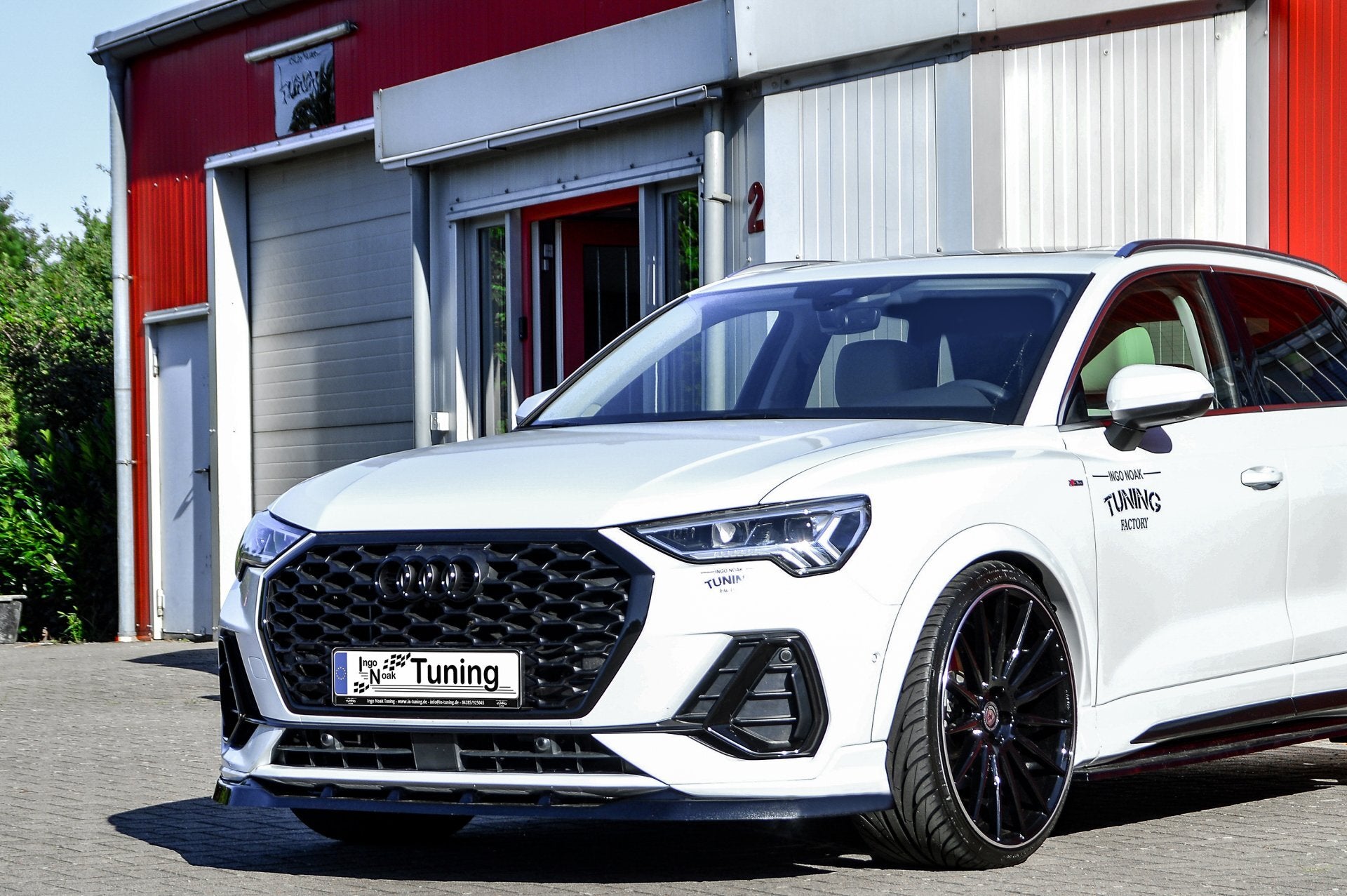 Cup Frontspoilerlippe passend für Audi Q3 F3/F3N mit S-Line aus ABS