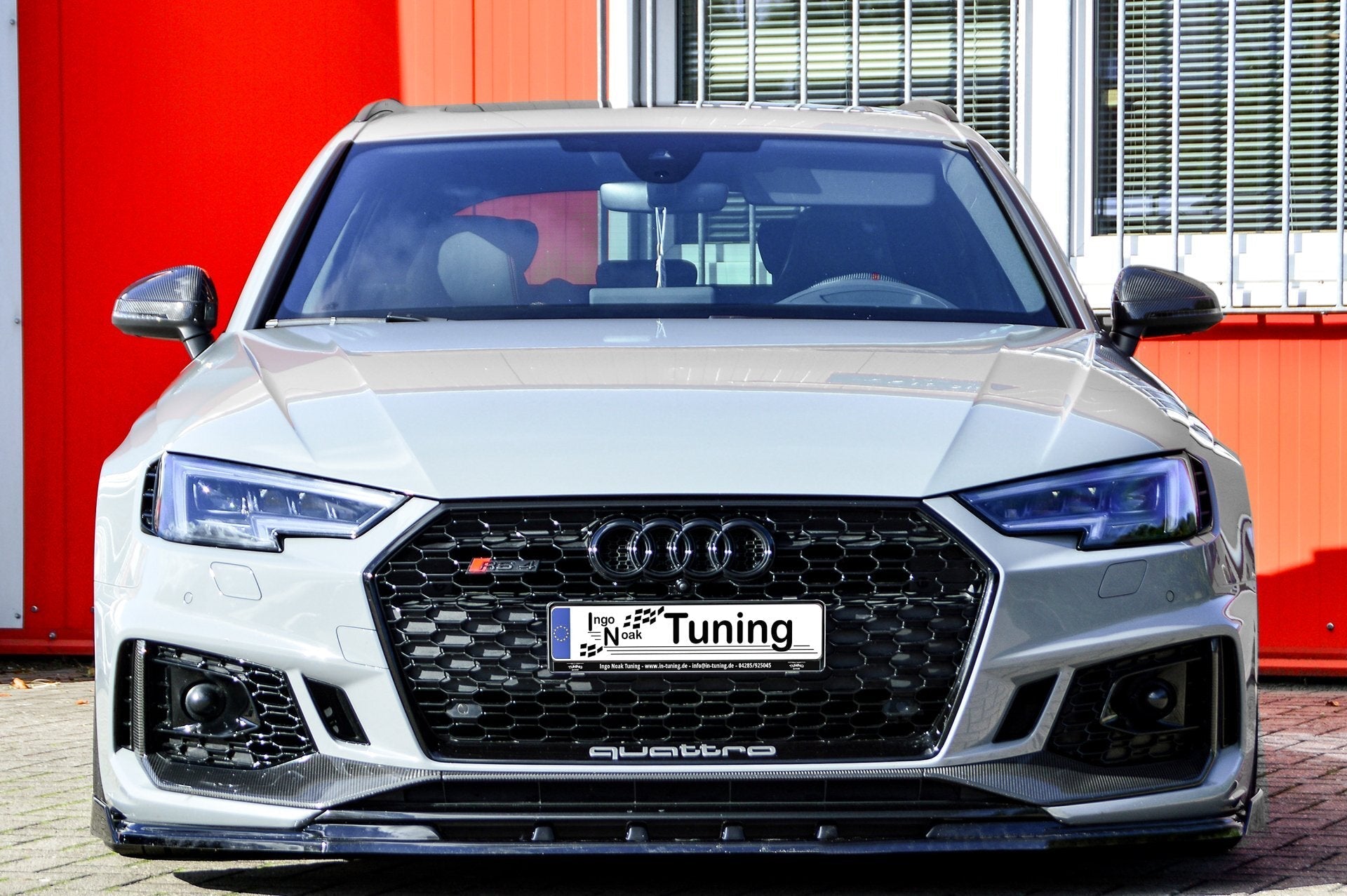 Cup Frontspoilerlippe mit Wing passend für Audi RS4 B9