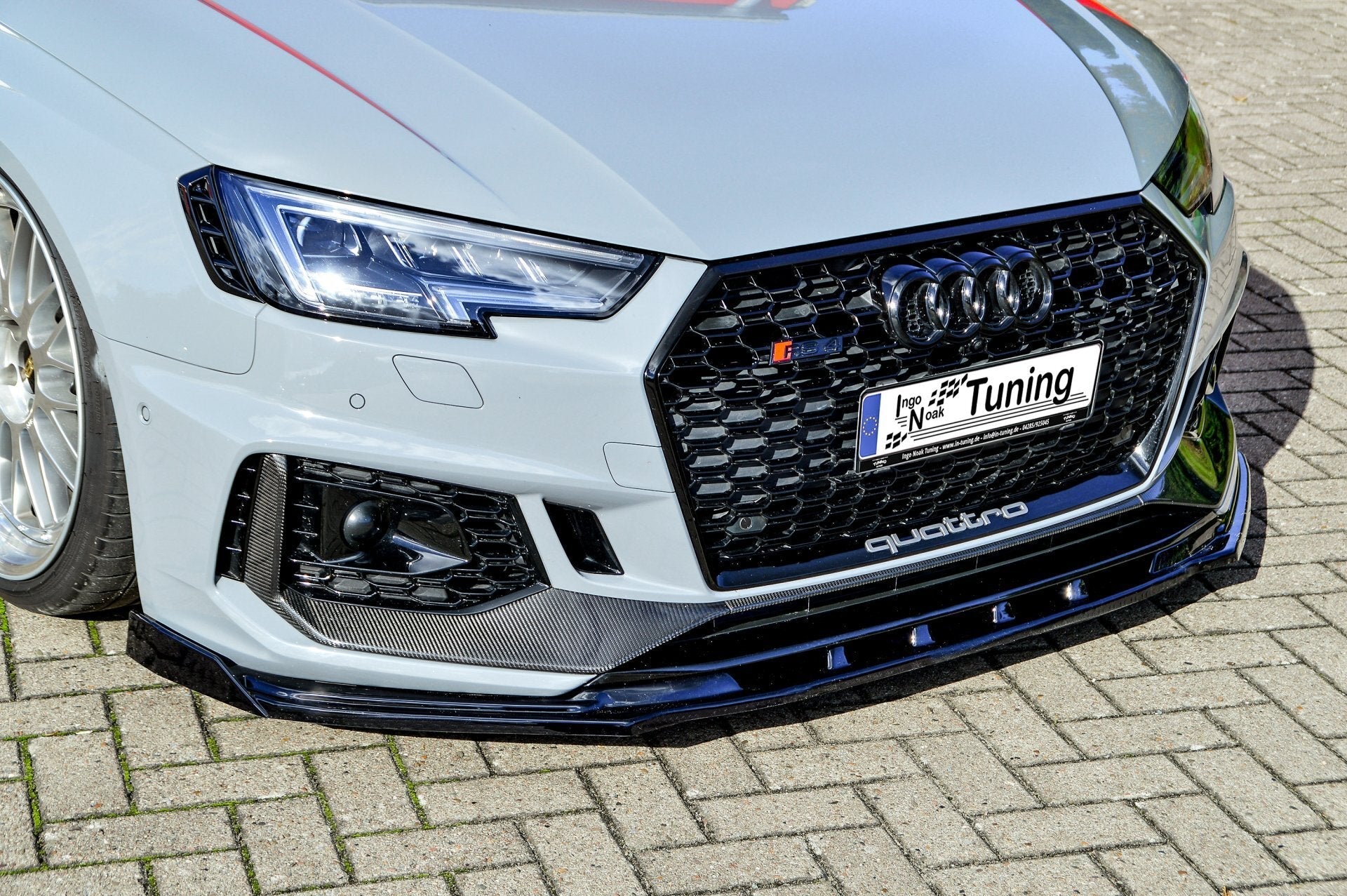 Cup Frontspoilerlippe mit Wing passend für Audi RS4 B9