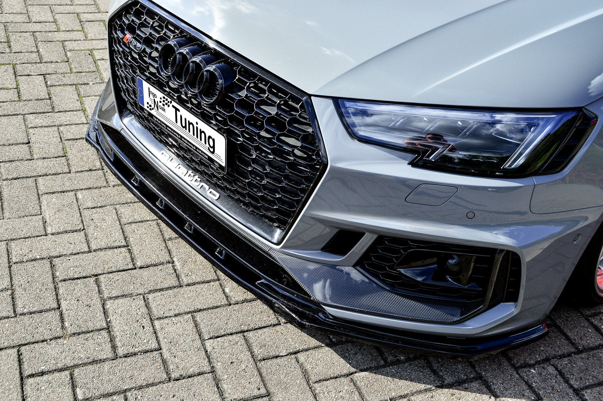 Cup Frontspoilerlippe passend für Audi RS4 B9