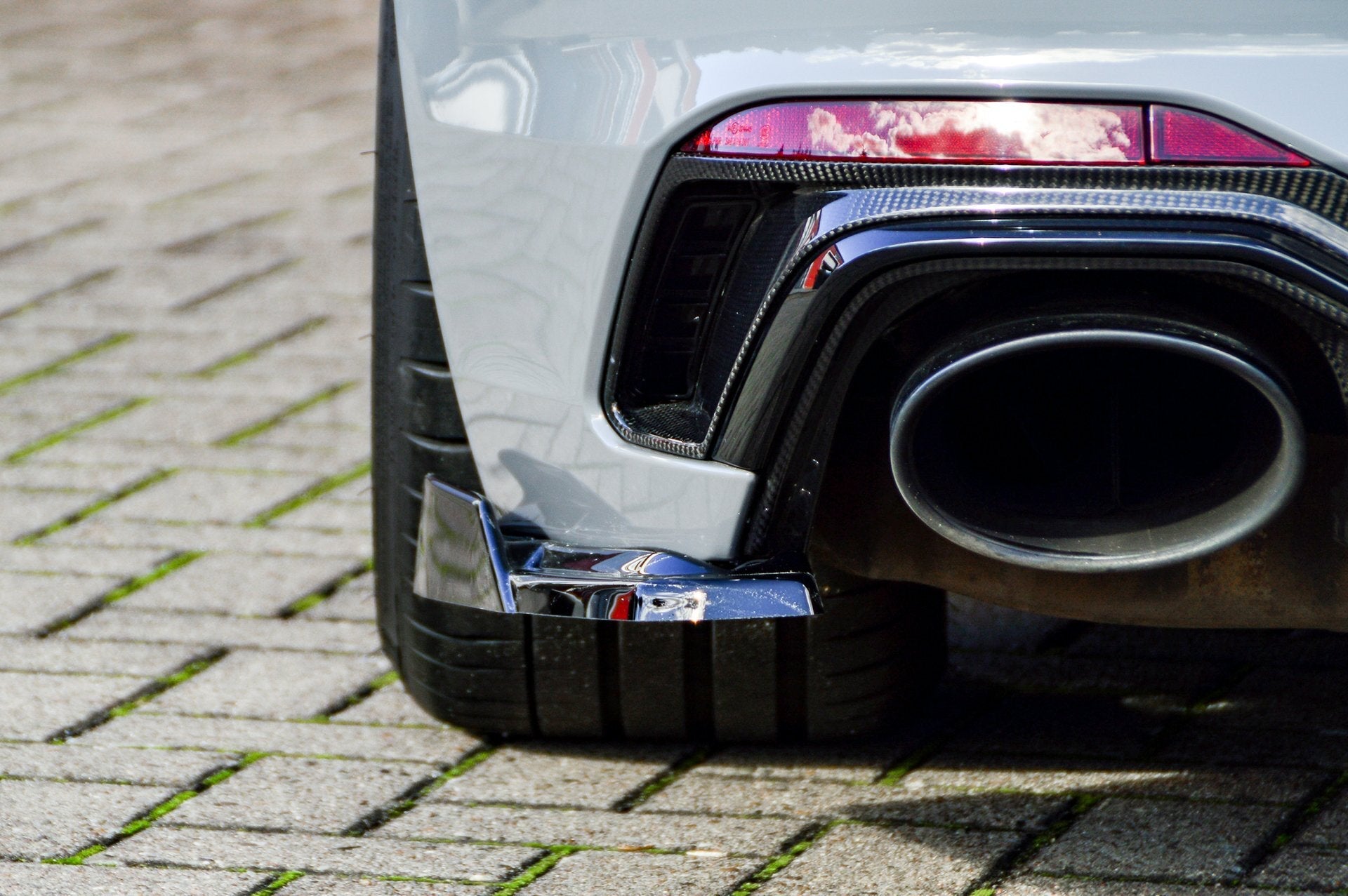 Heckansatz Seitenteile mit Wings aus ABS passend für Audi RS4 B9