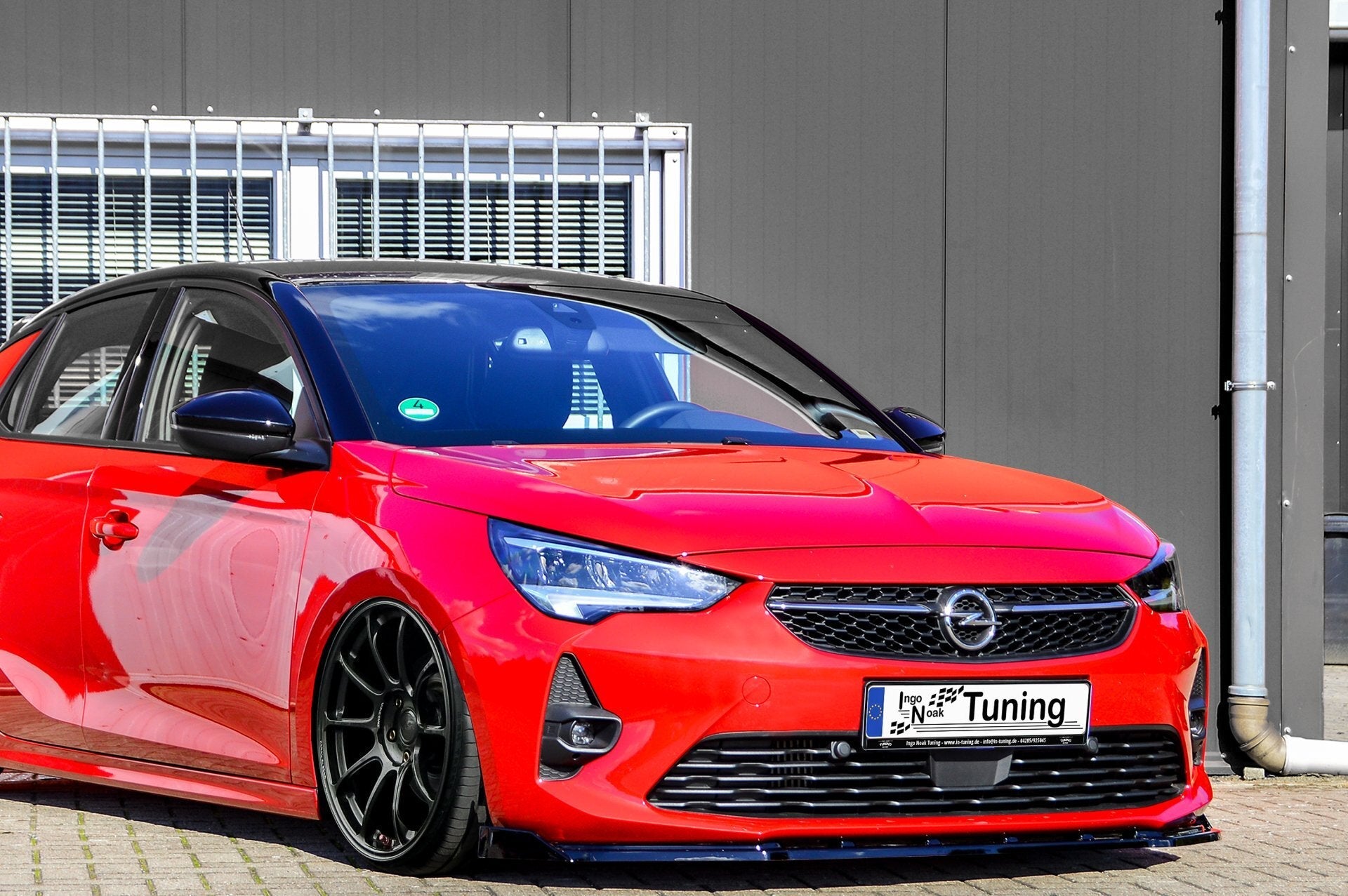 Cup Frontspoilerlippe mit Wings passend für Opel Corsa F