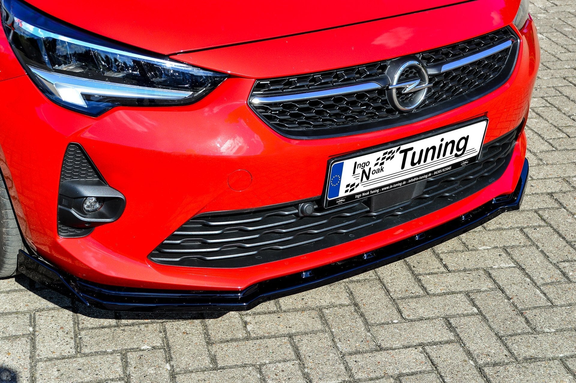 Cup Frontspoilerlippe mit Wings passend für Opel Corsa F