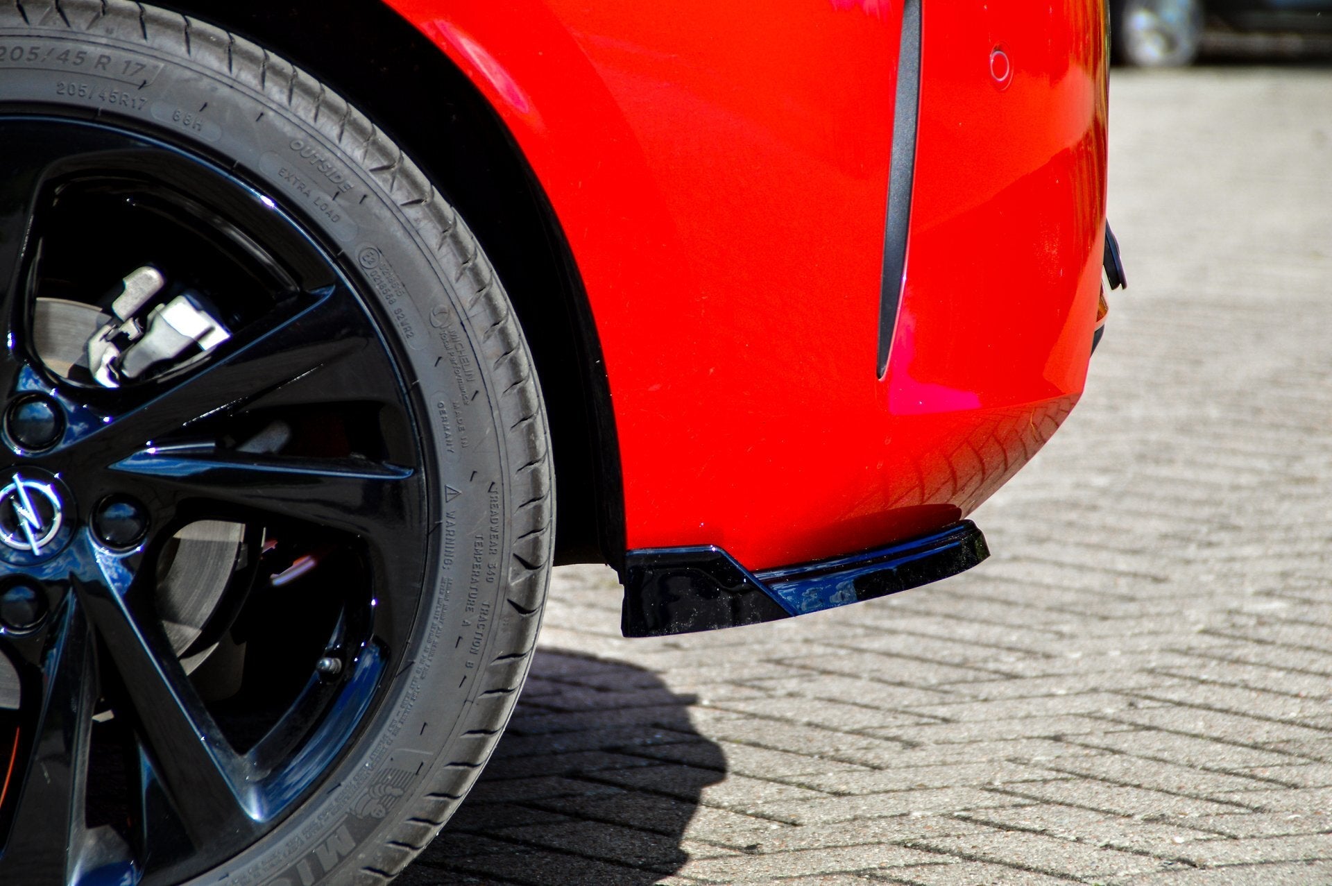 Heckansatz Seitenteile mit Wings aus ABS passend für Opel Corsa F