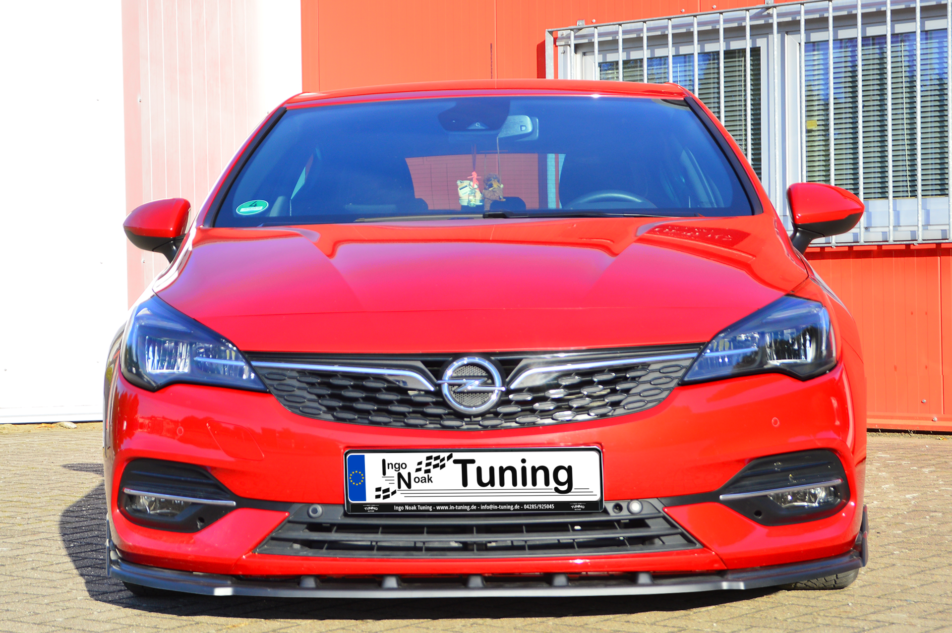 Cup Frontspoilerlippe mit Wing passend für Opel Astra K 5 Türer + Sportstourer