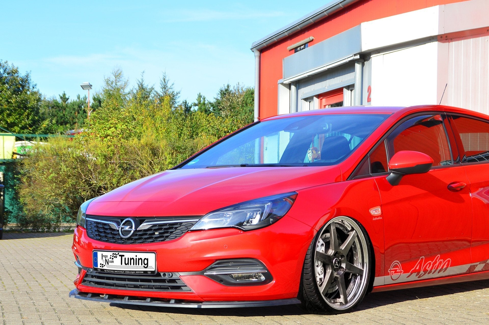 Cup Frontspoilerlippe passend für Opel Astra K 5 Türer + Sportstourer Bj. 2019-2021