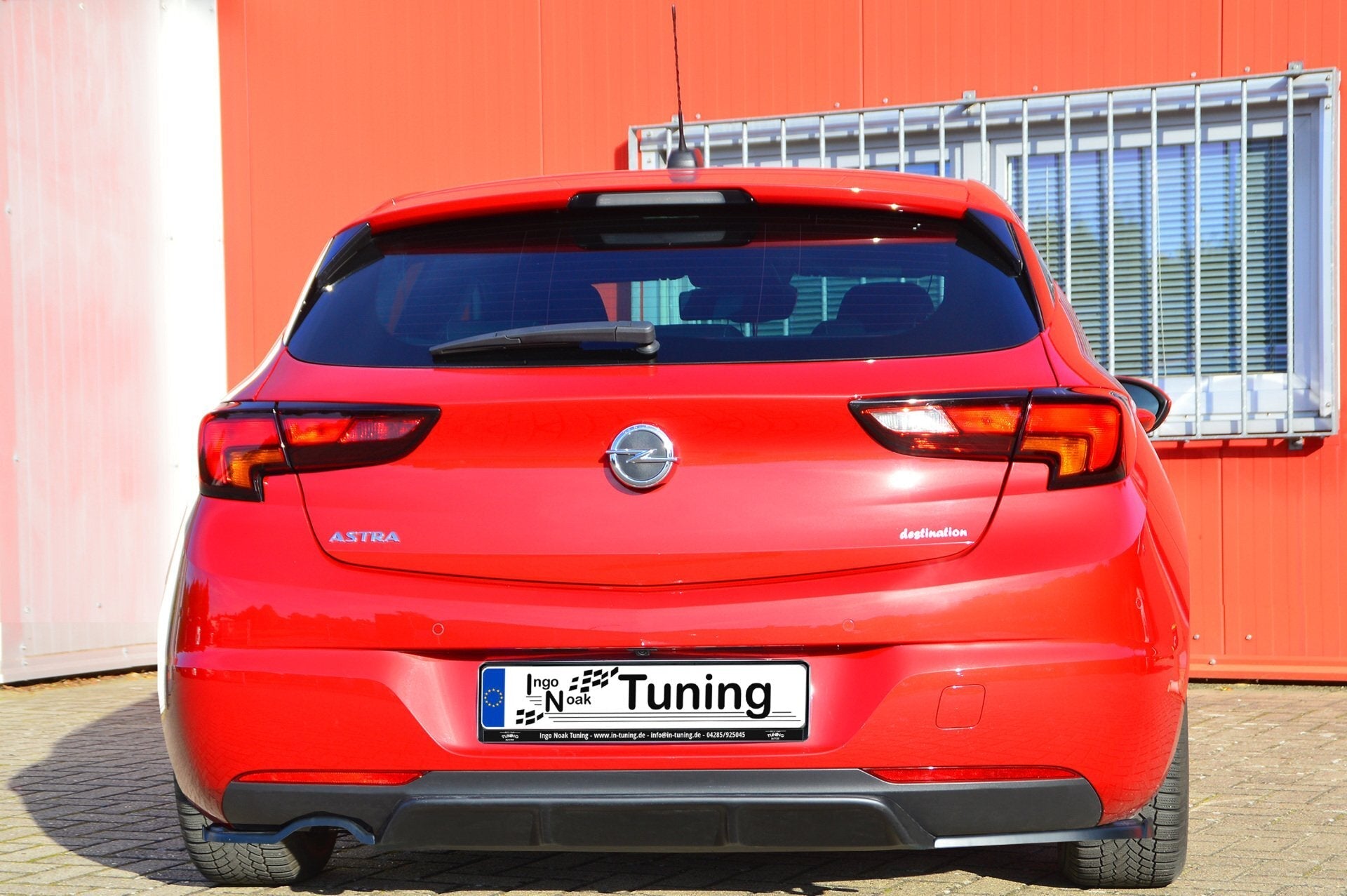 Heckdiffusor+ Seitenteilen mit Wings aus ABS passend für Opel Astra K Facelift 5.Türer