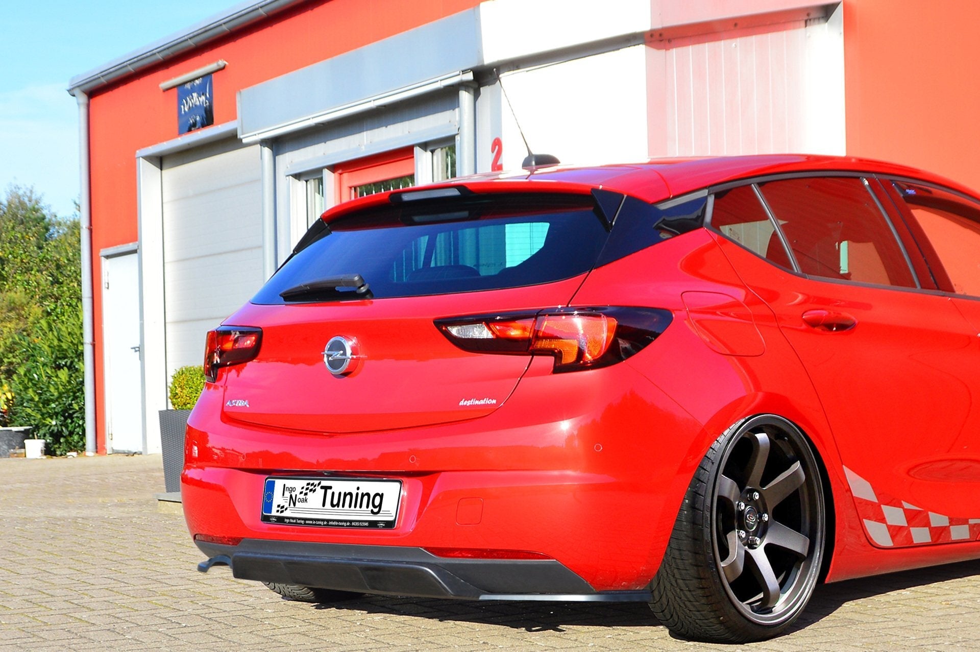 Heckdiffusor+ Seitenteilen aus ABS passend für Opel Astra K Facelift 5.Türer
