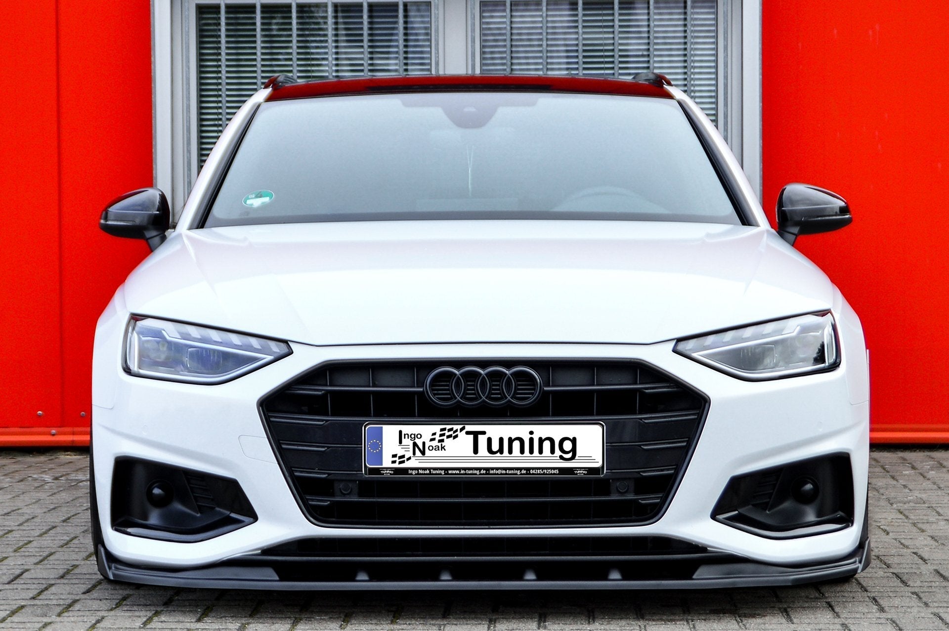 Cup Frontspoilerlippe mit Wing passend für Audi A4 B9 Facelift