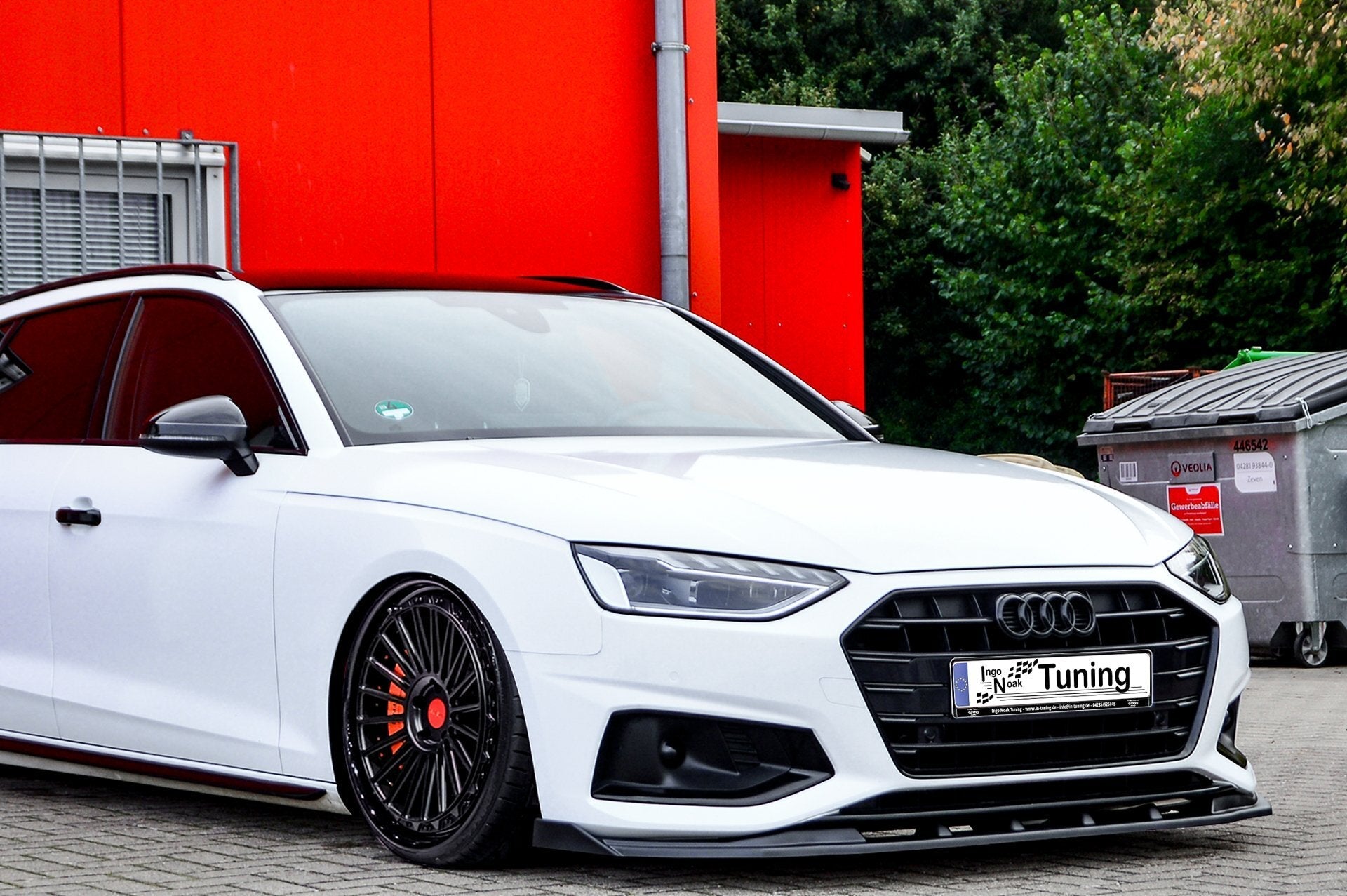 Cup Frontspoilerlippe mit Wing passend für Audi A4 B9 Facelift