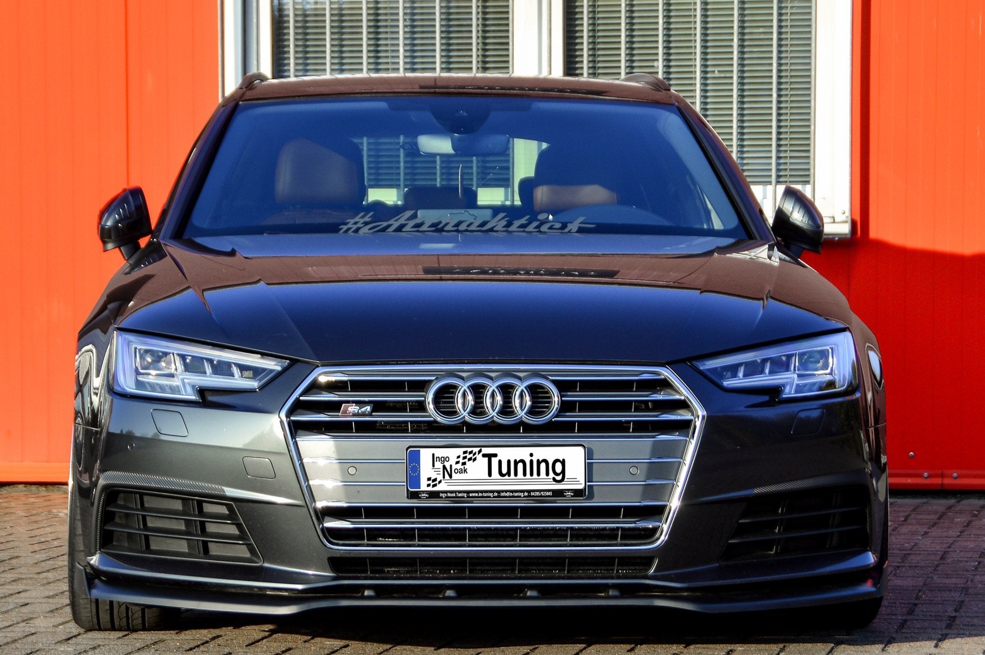 Cup Frontspoilerlippe mit Wings passend für Audi A4 B9