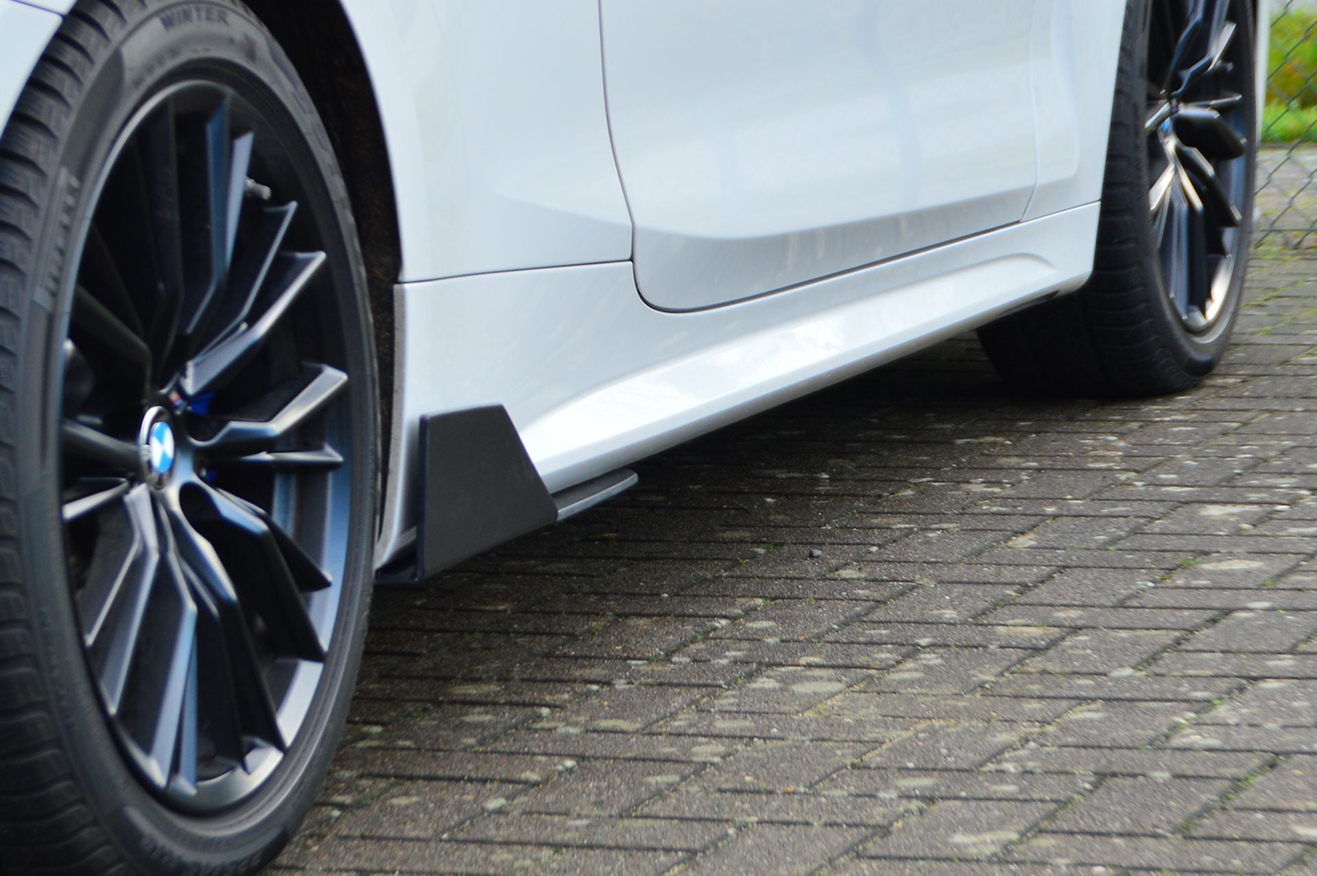 Gefräster Seitenschweller Wing aus ABS passend für BMW 4er G22 G23 ohne M-Paket