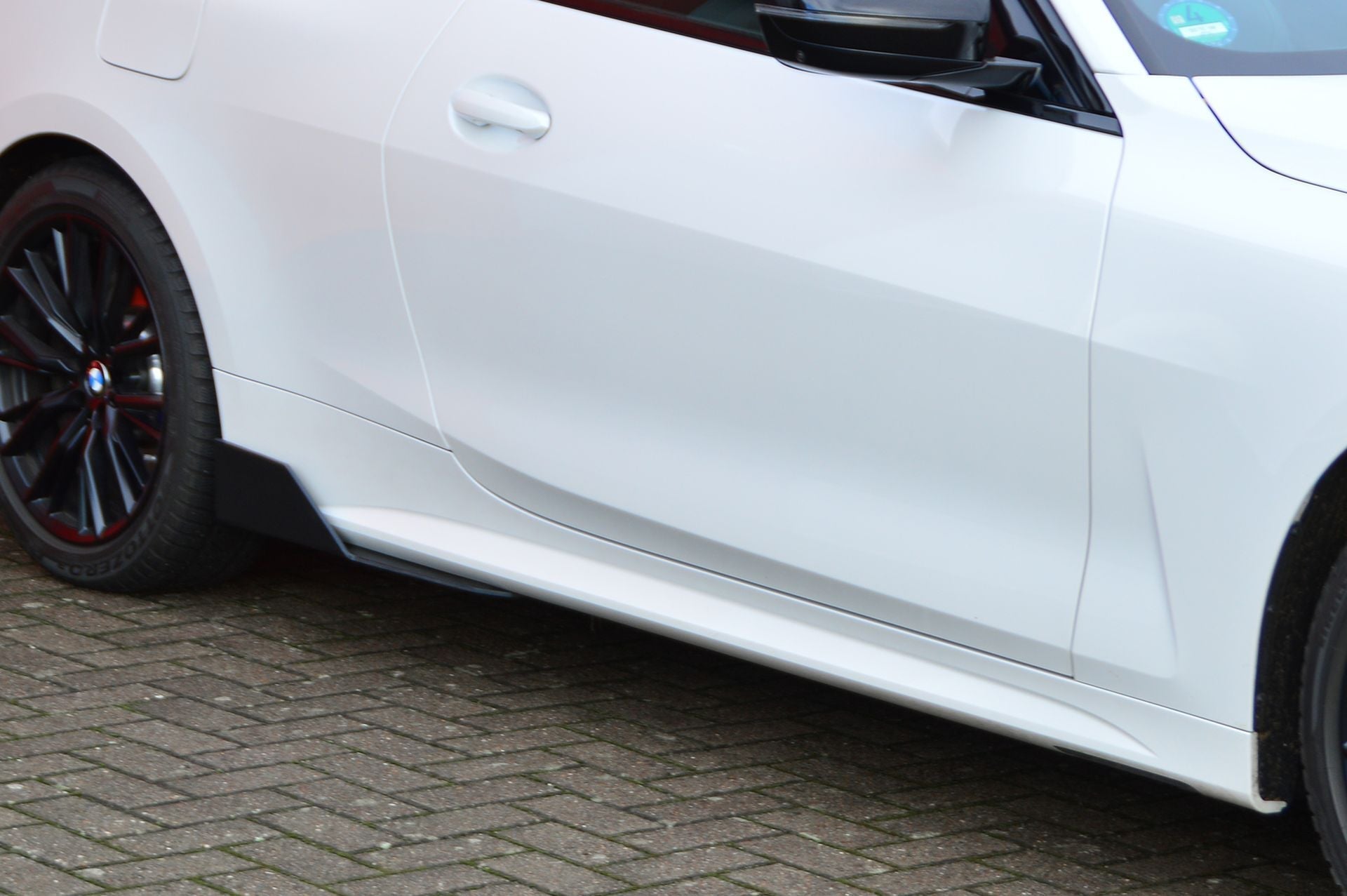 Gefräster Seitenschweller Wing aus ABS passend für BMW 4er G22 G23 ohne M-Paket