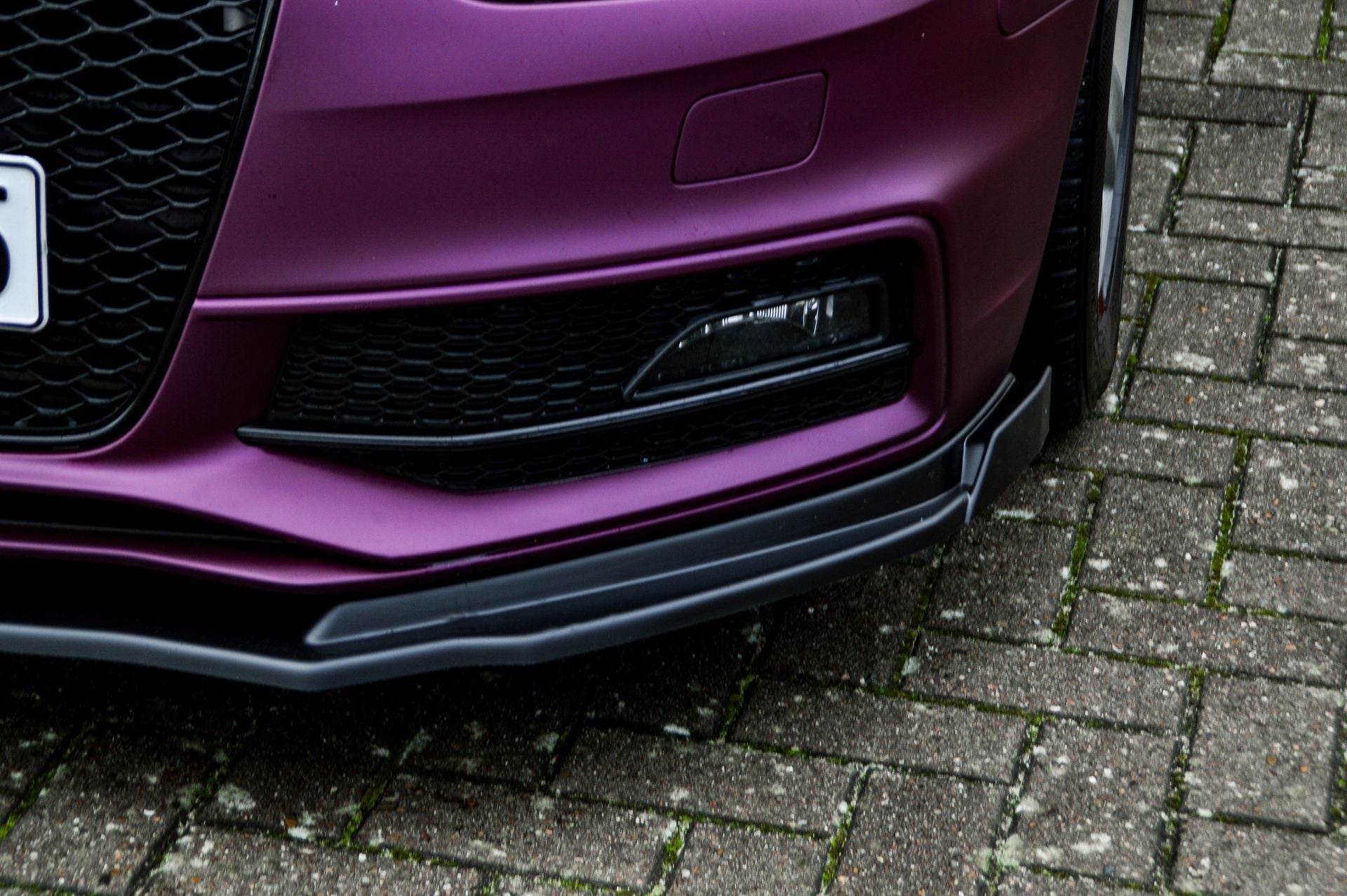 Cup Frontspoilerlippe mit Wings passend für Audi A4+ S4 B8 Facelift S-Line