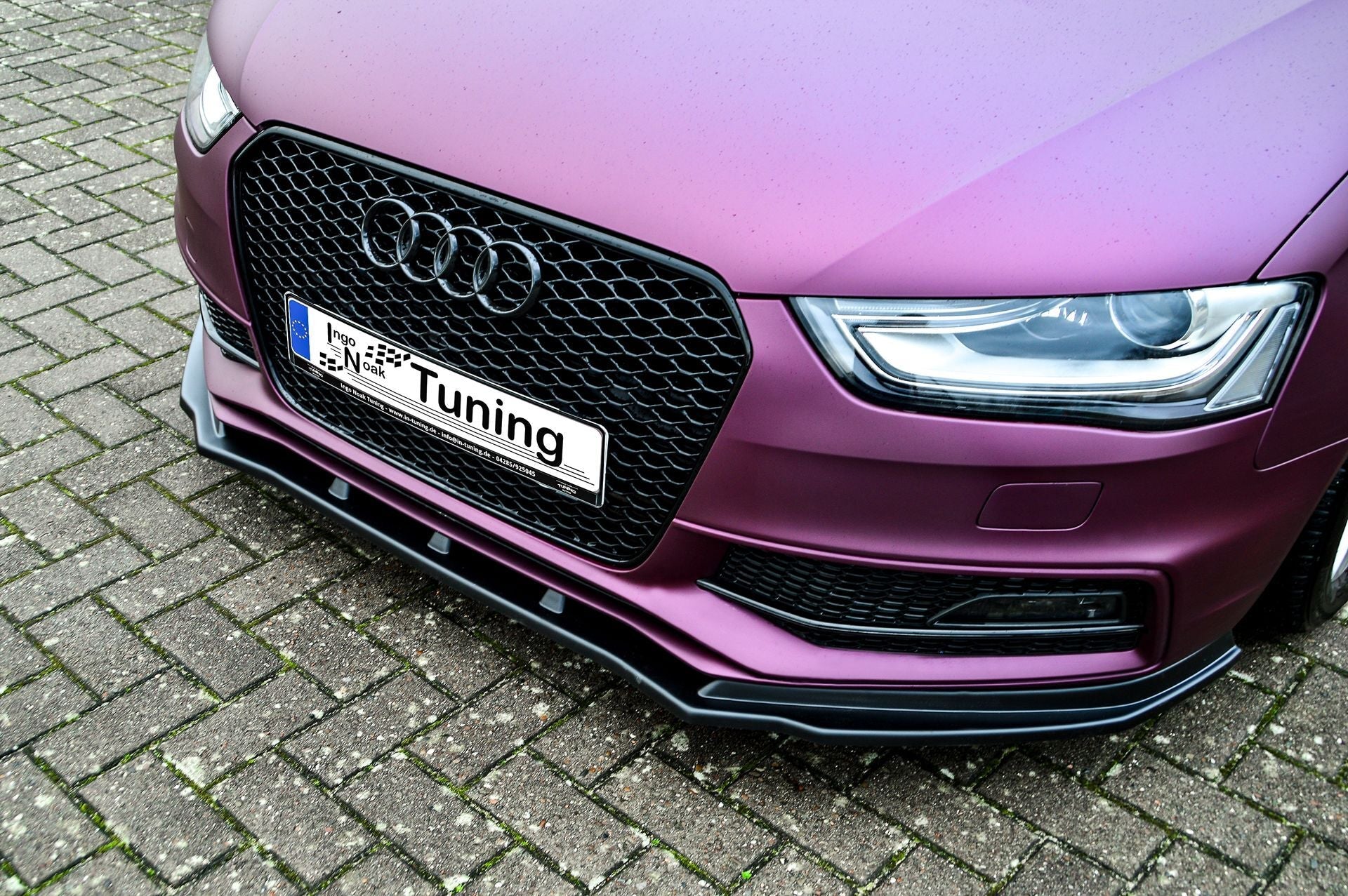 Cup Frontspoilerlippe V.2 passend für Audi A4+ S4 B8 Facelift S-Line