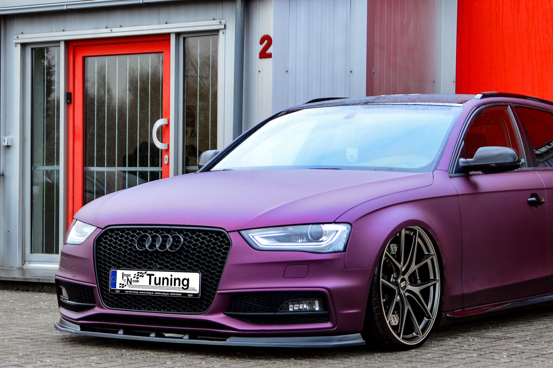 Cup Frontspoilerlippe V.2 passend für Audi A4+ S4 B8 Facelift S-Line