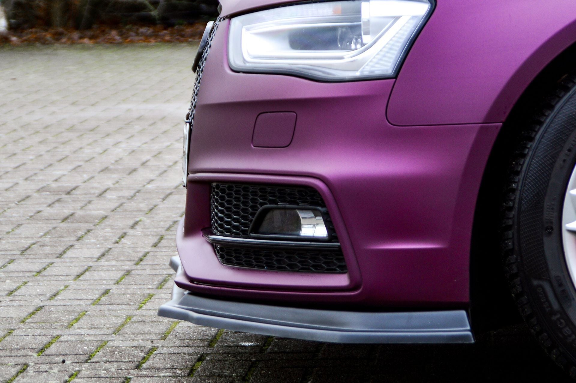 Cup Frontspoilerlippe V.2 passend für Audi A4+ S4 B8 Facelift S-Line