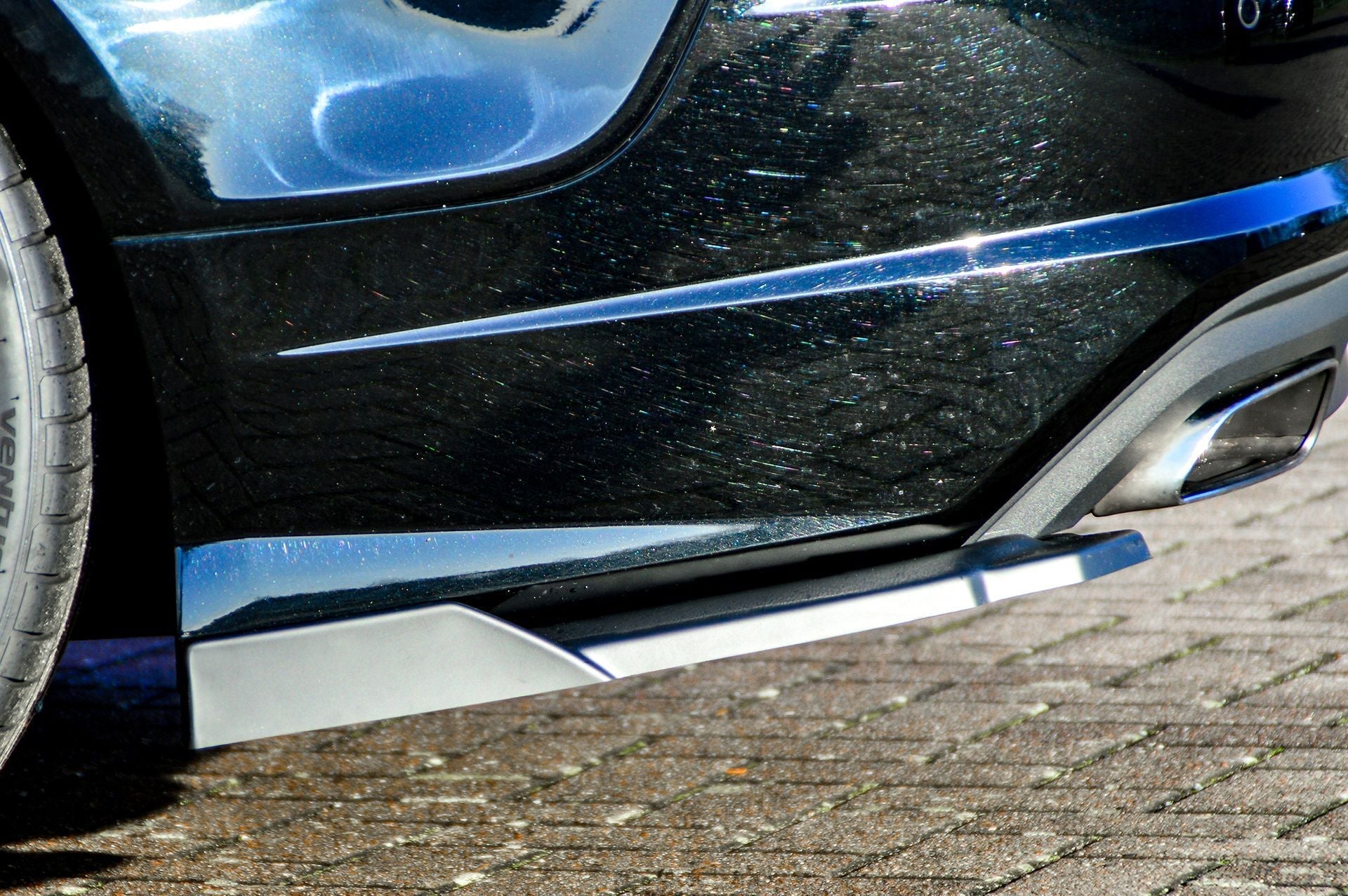 Heckansatz Seitenteile mit Wings passend für Audi A7 C7 4G Facelift