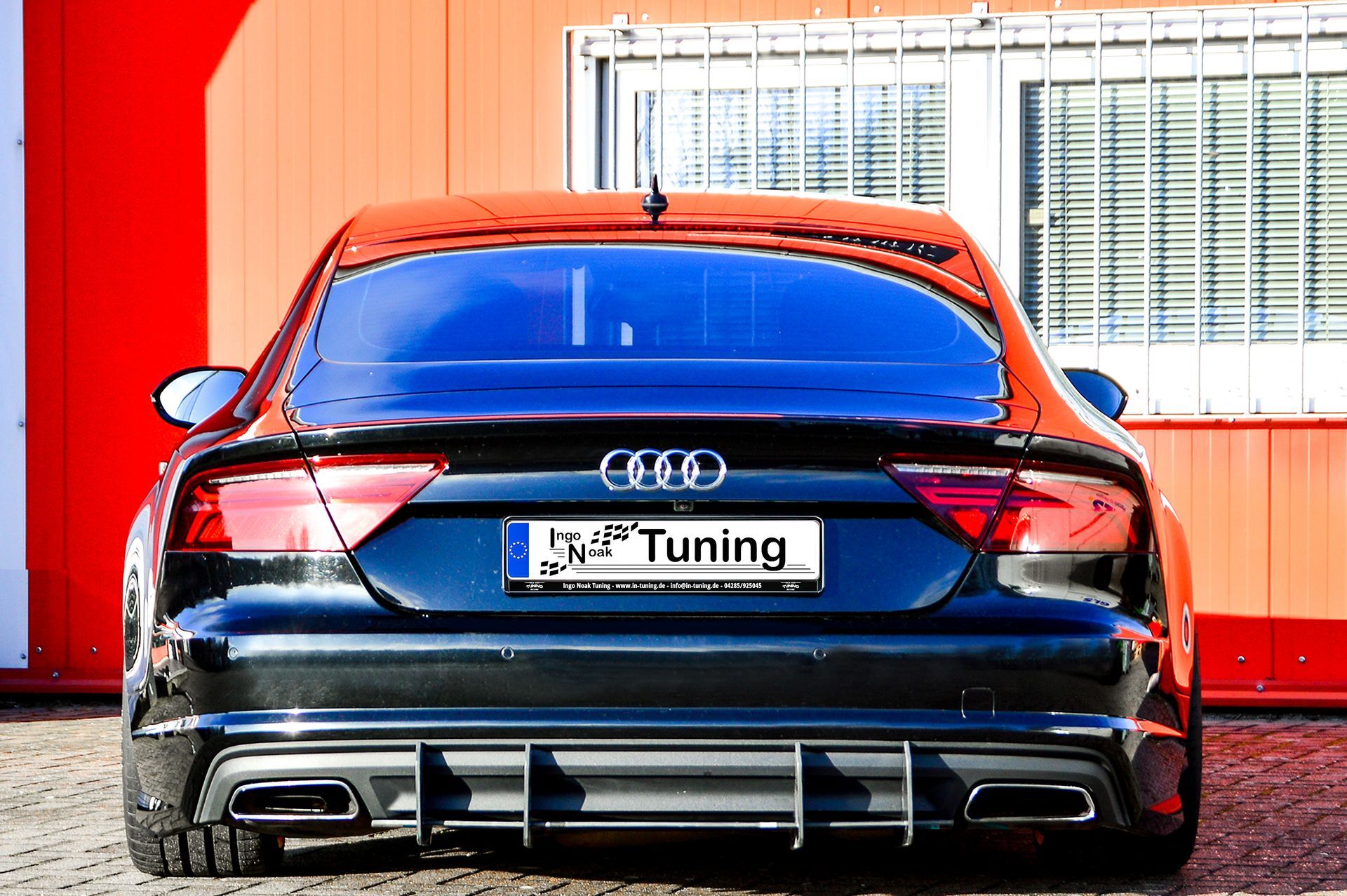 Gefräster Heckansatz aus ABS passend für Audi A7 C7 4G