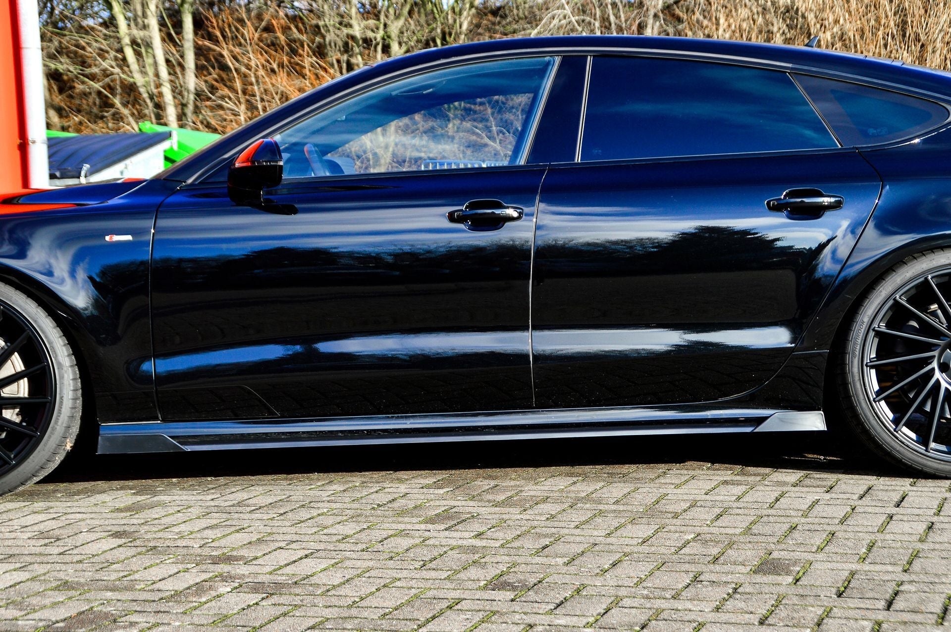 Cup Seitenschweller mit Wing vorne + hinten passend für Audi A7 C7 4G Facelift
