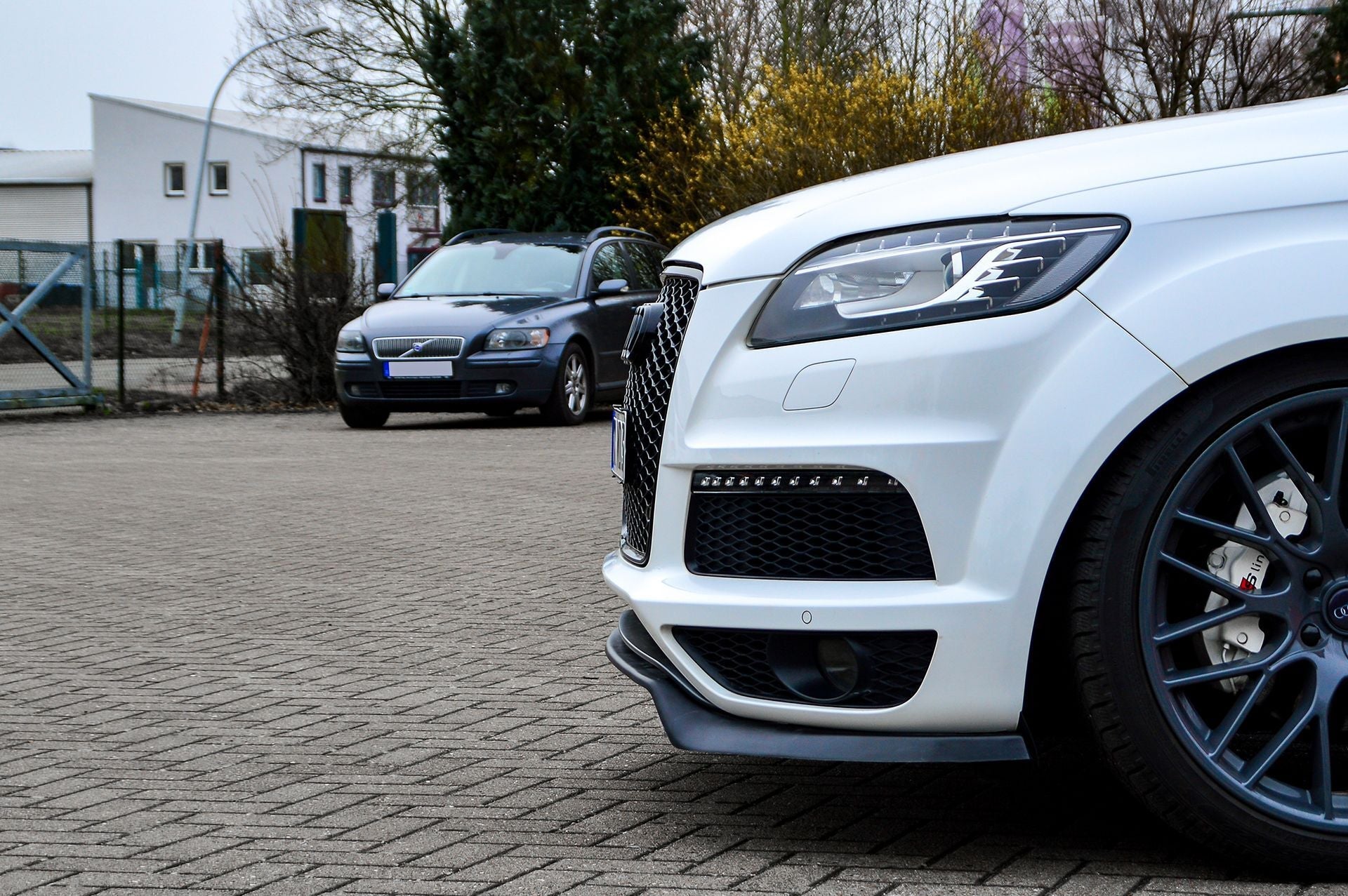 Cup Frontspoilerlippe passend für Audi Q7 4L mit S-Line aus ABS